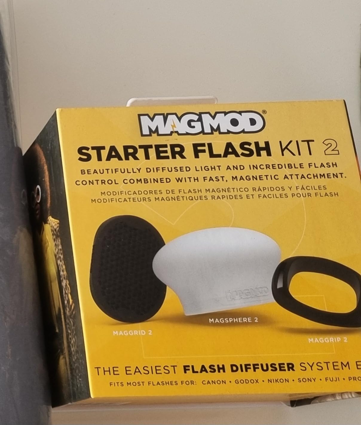 MagMod Starter Flash Diffuser Kit 2, Magnetic Flash Modifier Set for On- and Off-Camera Photography, Includes MagGrip 2, MagGrid 2 and MagSphere 2, Compatible with 99% of All Speedlites customer photo 2