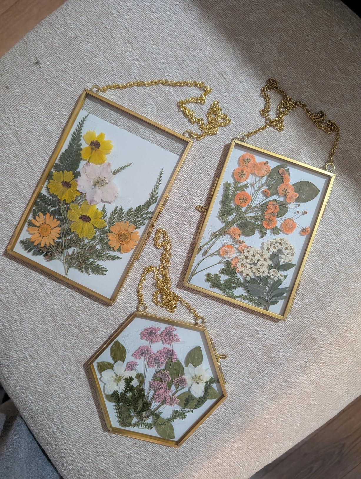 Relaxing Garden Pressed Flower Craft Kit for Adults & Women, DIY Floating Double Glass Frame Kit with Real Dried Flowers, Handmade Gift Art Project for Home Décor, Keepsake & Creative Crafts customer photo 2