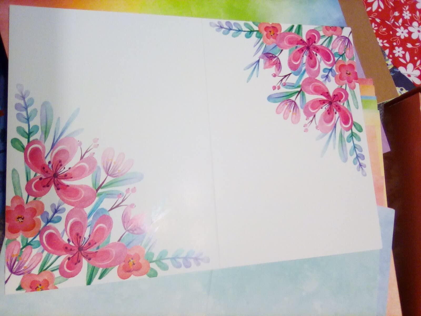 Card Making Kits For Adults And Kids- 24 Blank Greeting Cards And Envelopes With Supplies And Stamp Set- Giftable DIY Greeting Card Set- Happy Birthday Holiday Baby Shower Congratulations Thank You customer photo 1