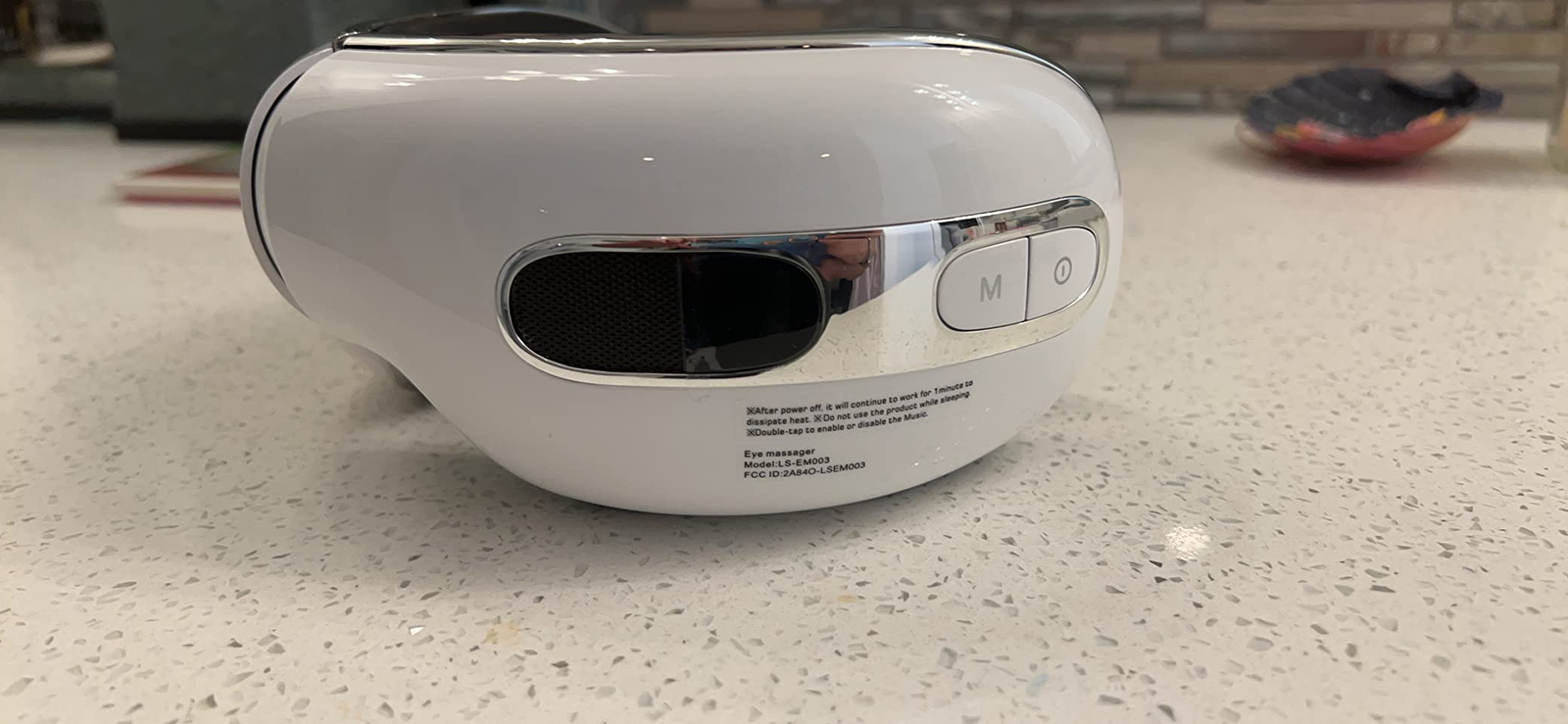 Eye Massager with Heat and Cooling for Migraine Dry Eyes Relief, Rechargeable Bluetooth Music Migraines Relief Eye Massager Improve Sleeping Gifts for Women Men customer photo 1
