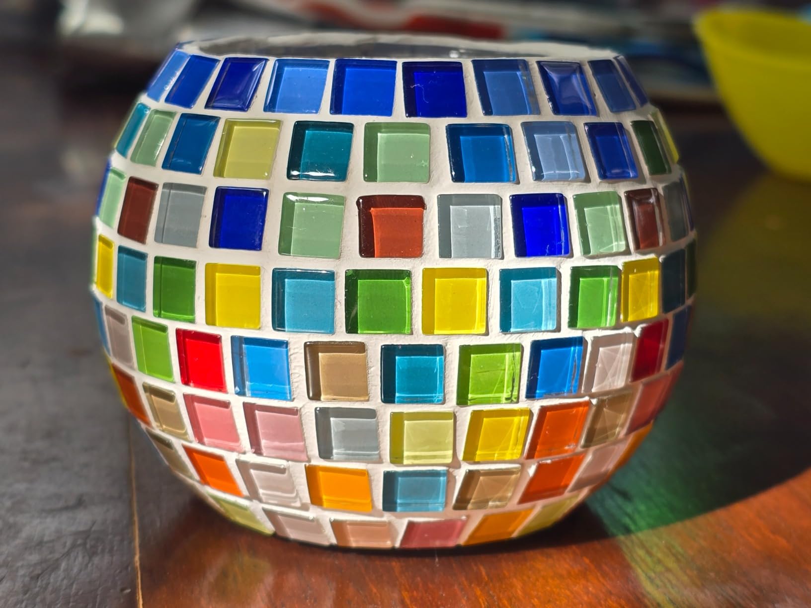 Glass Mosaic Candle Holder Kit - DIY Mosaic Kits for Adults & Crafts for Girls 8-12 - Arts and Crafts for Kids, Tealight Candle Holder for Home Decor, Birthday Gifts for Kids Ages 6 7 8-12 customer photo 1