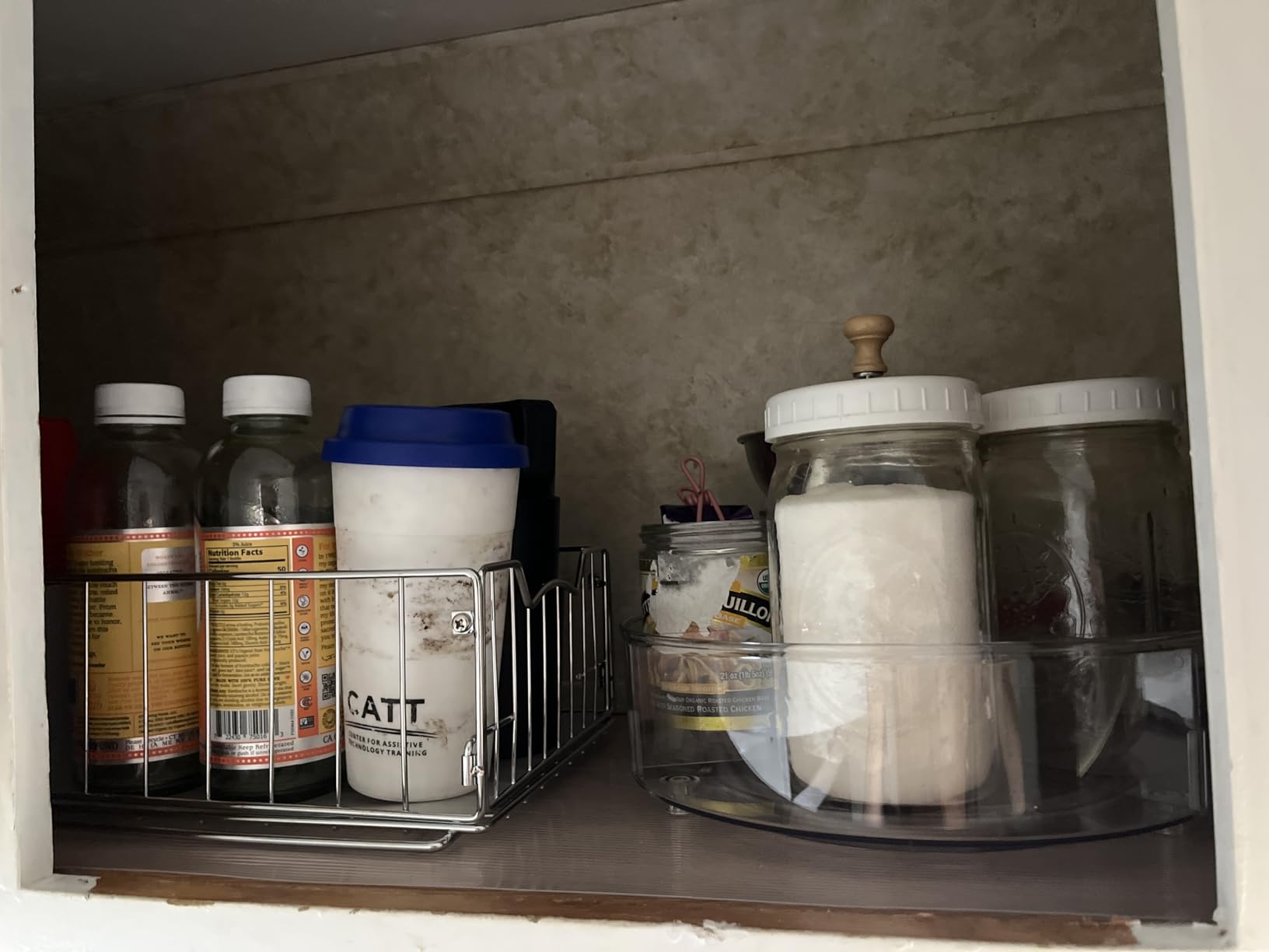 Simple Houseware Pull-Out Cabinet Sliding Basket Organizer, 17.2