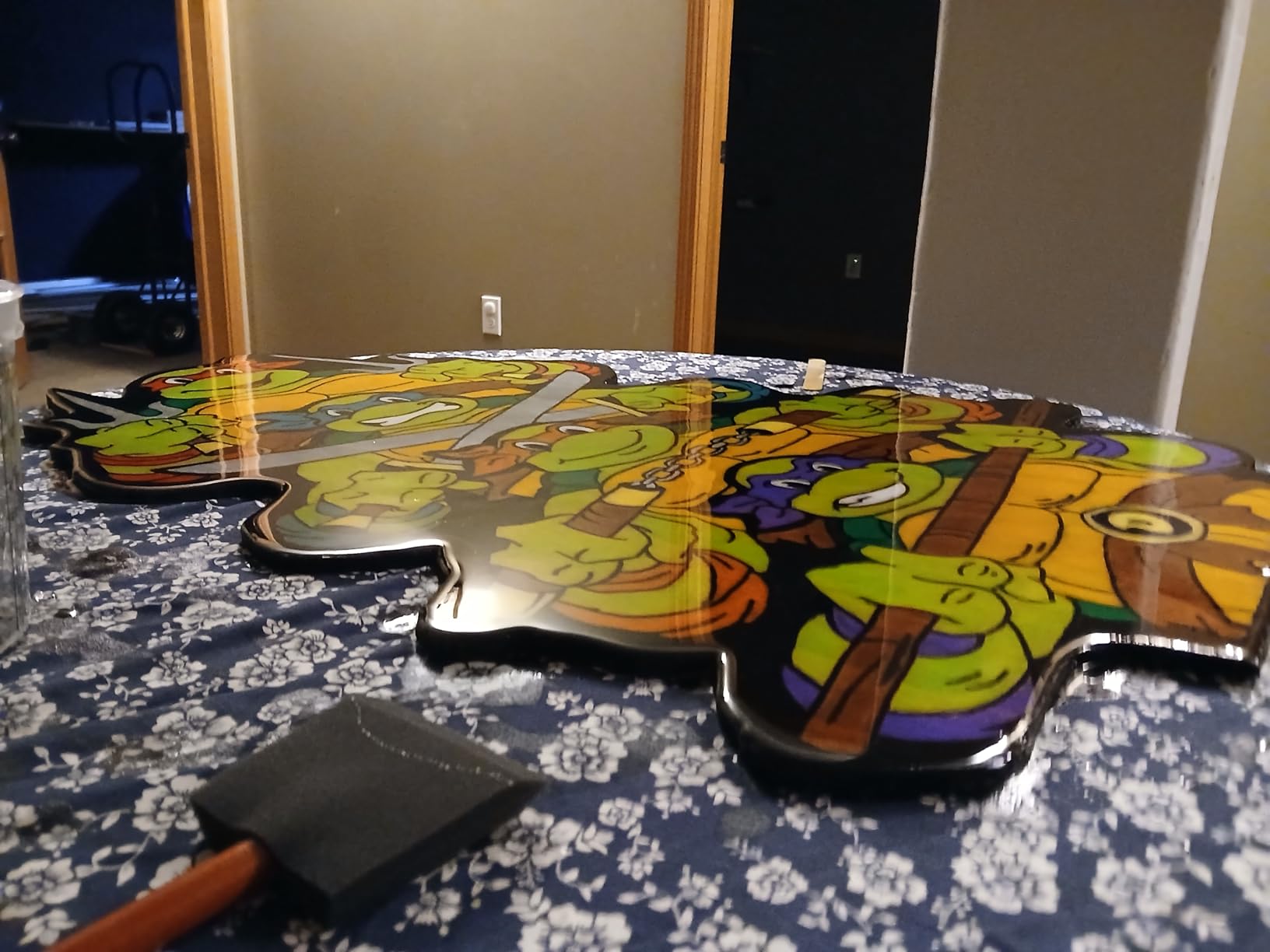 Epoxy Resin 64OZ - Crystal Clear Epoxy Resin Kit - No Yellowing No Bubble Art Resina Casting Resins for Art Crafts, Jewelry Making, Wood & Molds(32OZ x 2) customer photo 1