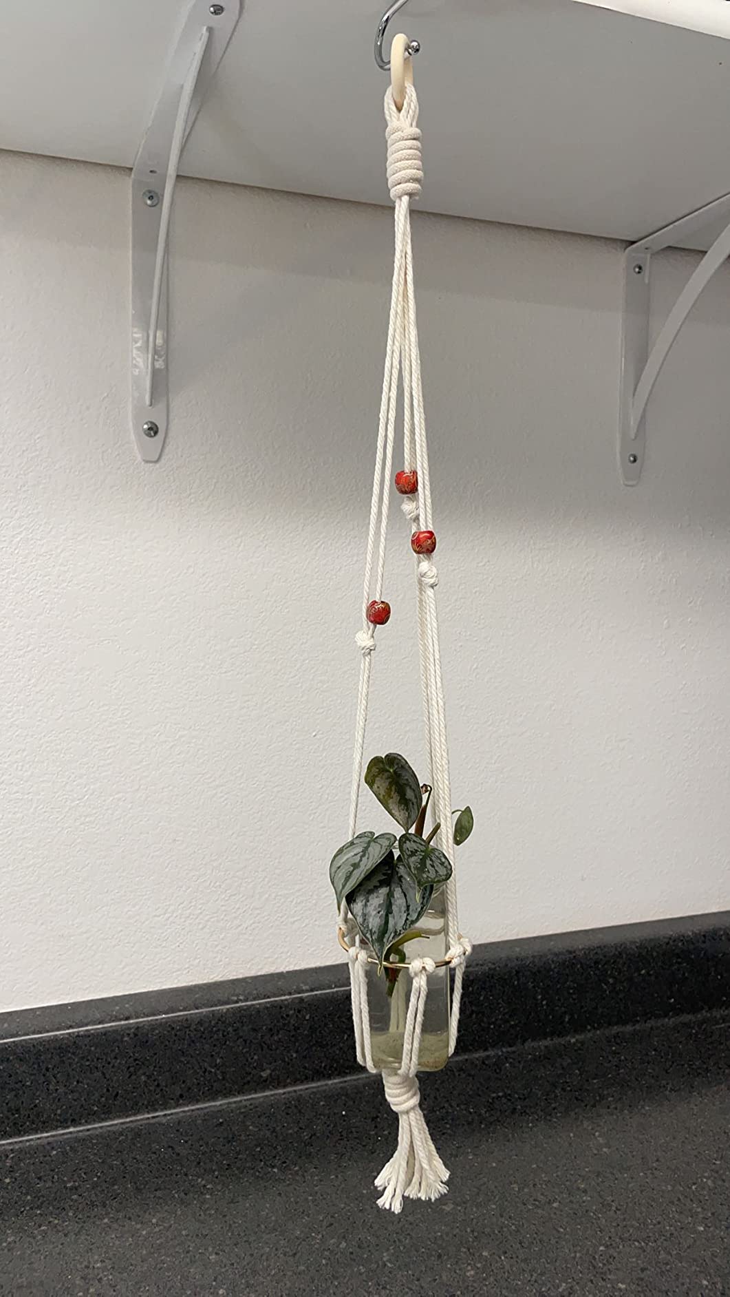 3 in 1 Macrame Kit for Beginners, 3mm x 220yards Cotton Macrame Cord, 3 DIY Macrame Plant Hanger Kits for Adults with Instructions customer photo 2