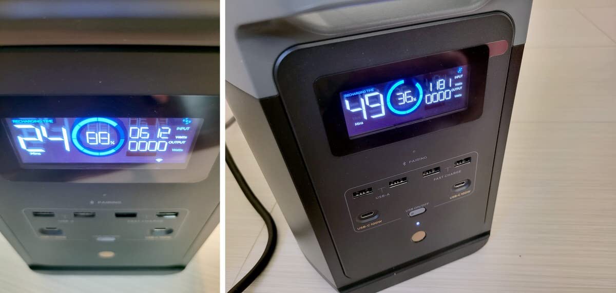 EF ECOFLOW Portable Power Station DELTA 2, 1024Wh LiFePO4 (LFP) Battery, 1800W AC/100W USB-C Output customer photo 1