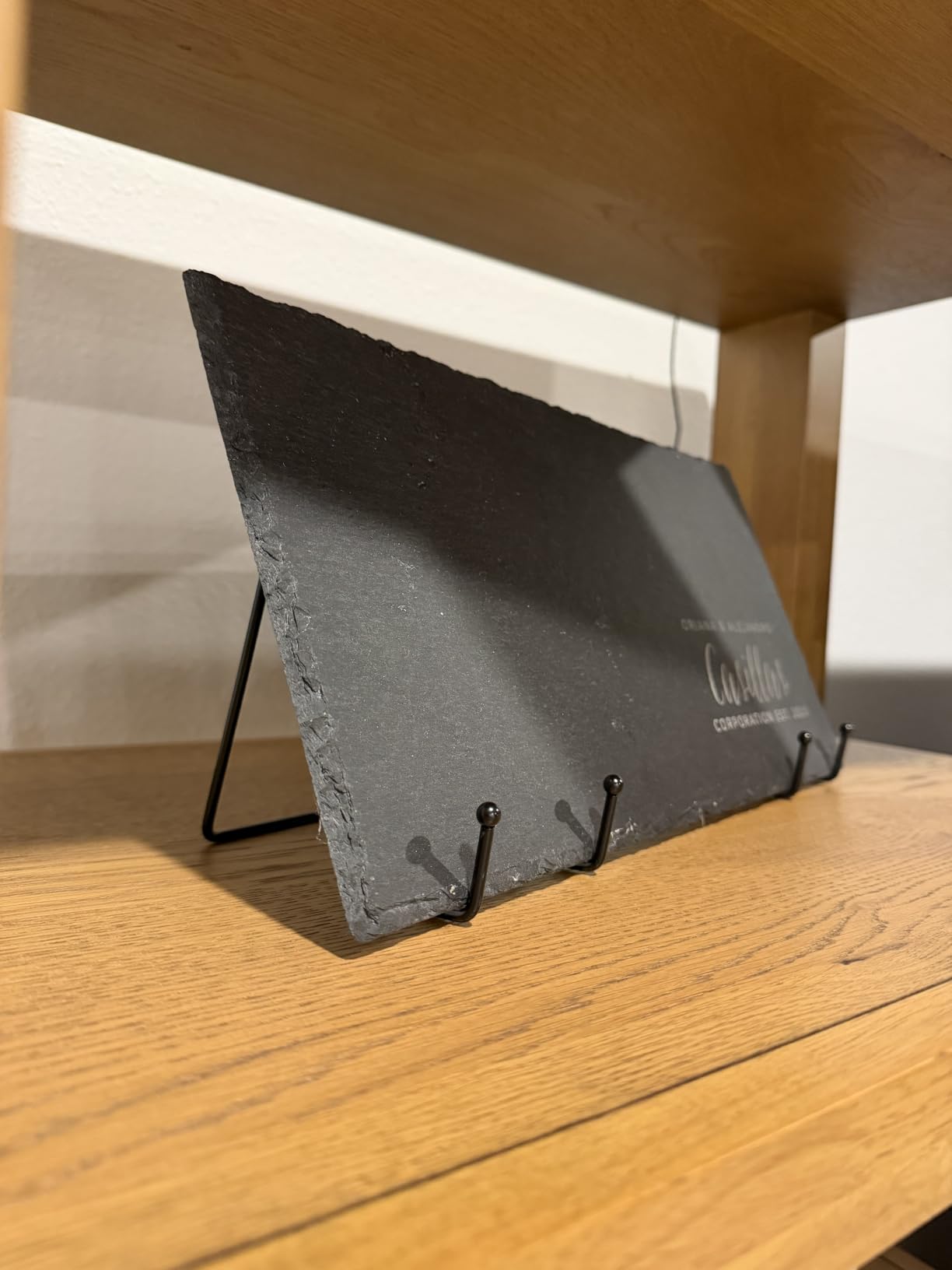 Kruodop 3 Pack 6 Inch Plate Stands for Display, Plate Holder Display Stand, Picture Frame Stand Black Metal Frame Holder Stands for Book, Small Easel, Decorative Plate, Photo and Platter, Tabletop Art customer photo 2