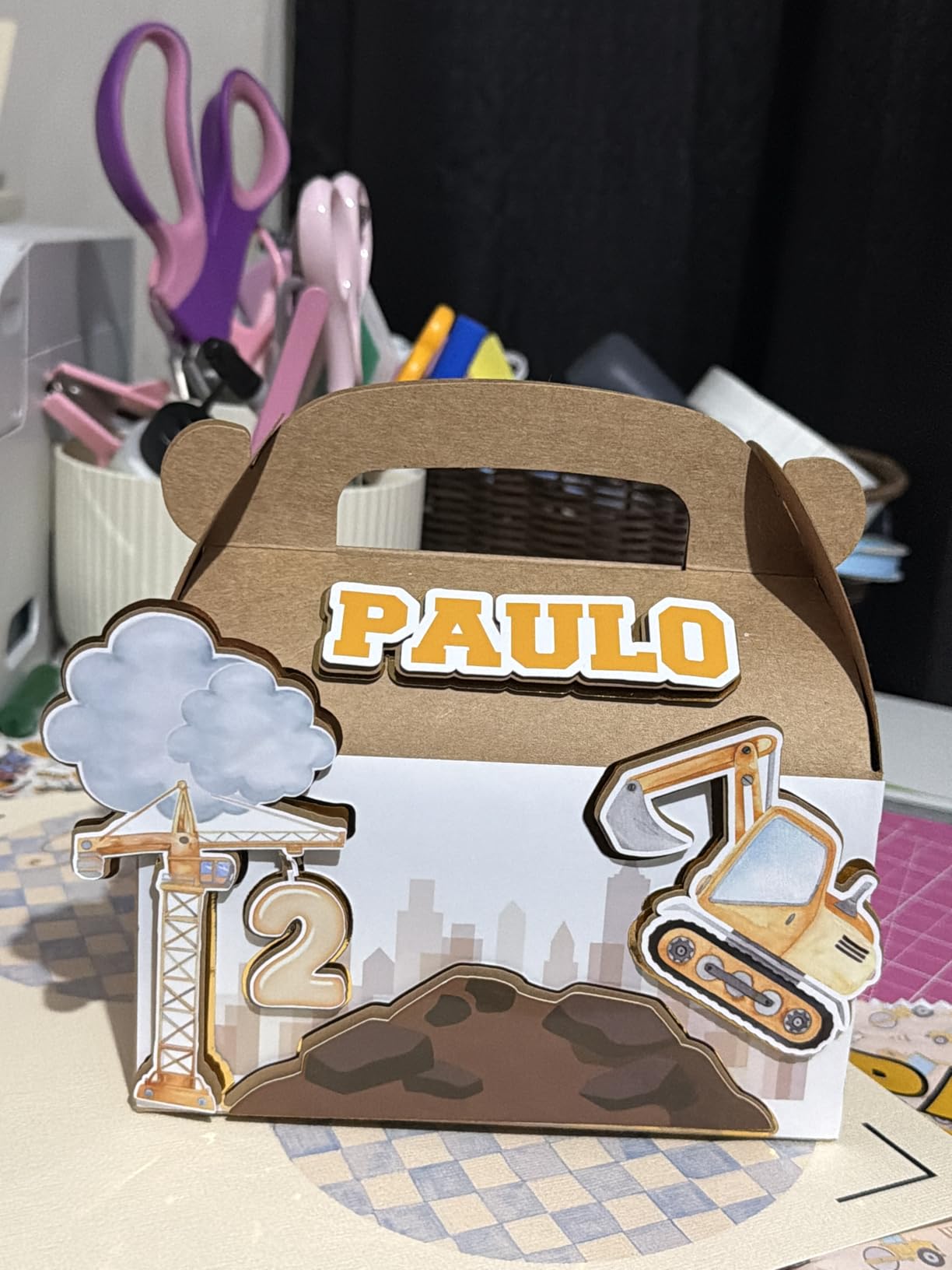 24-Pack Brown Party Favor Treat Boxes, Goodie Gable Paper Gift Boxes with Handles. Perfect for Birthday, Babyshower, and Any Fun Party customer photo 1