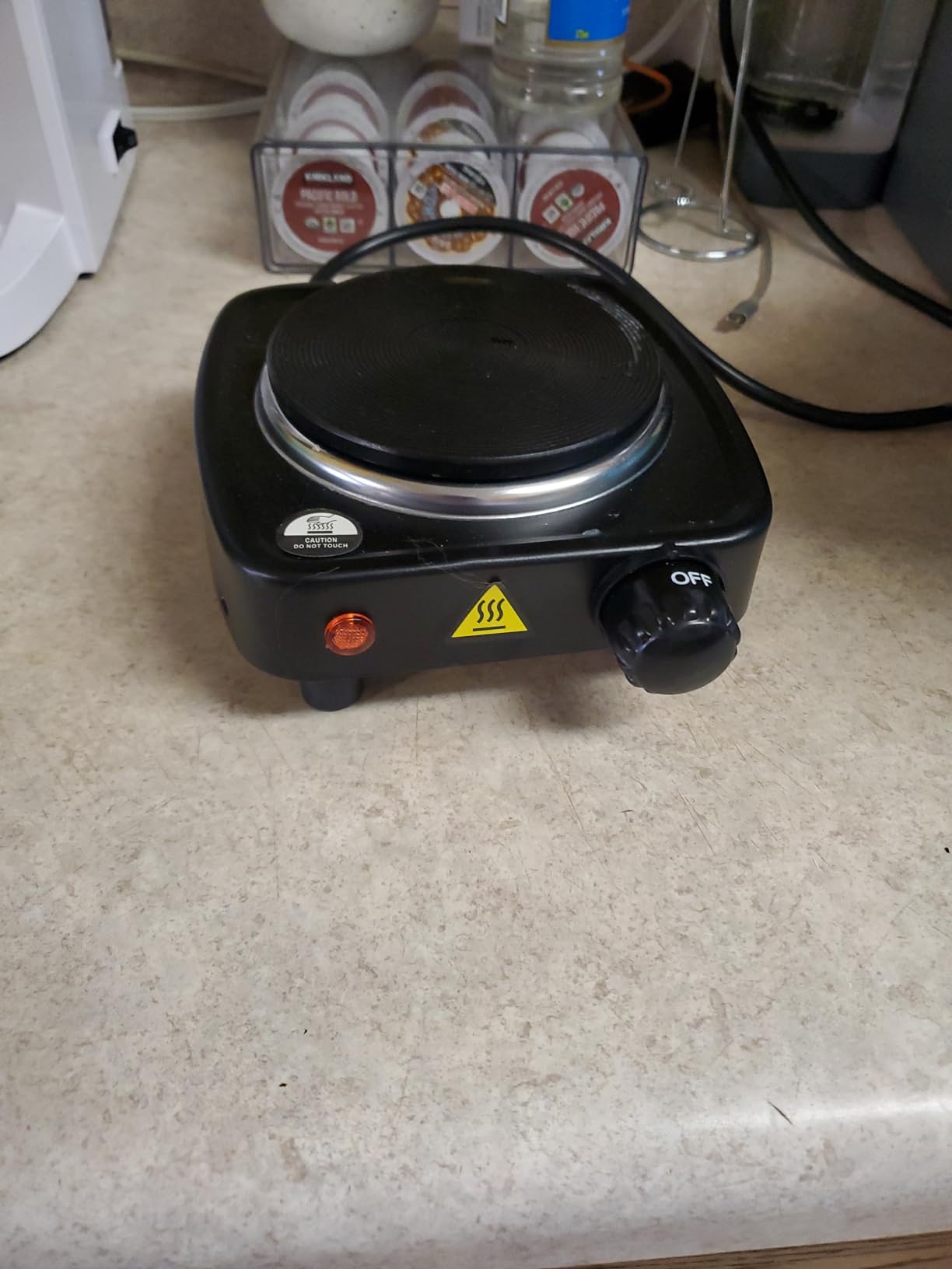 DINGPAI Hot Plate for Candle Making, White Color Electric Hot Plate for Melting Wax, Chocolate, Candy and More customer photo 1