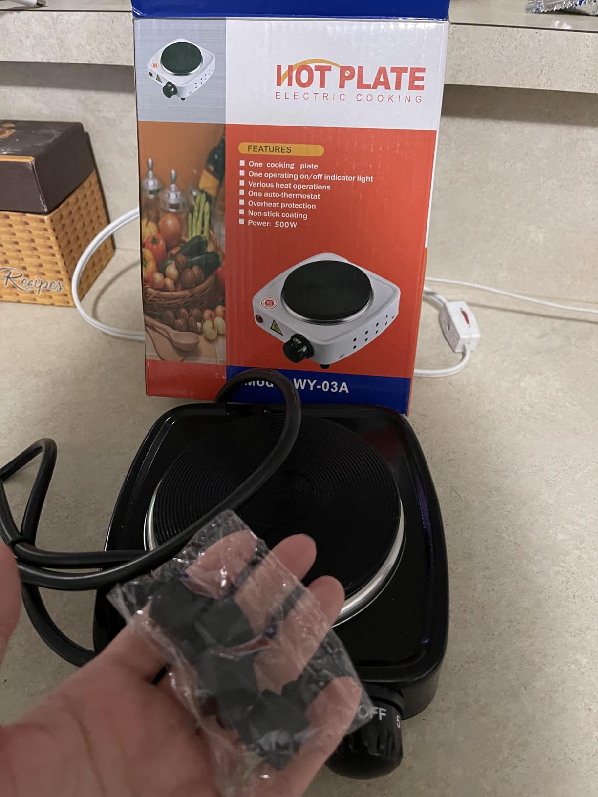 DINGPAI Hot Plate for Candle Making, White Color Electric Hot Plate for Melting Wax, Chocolate, Candy and More customer photo 2