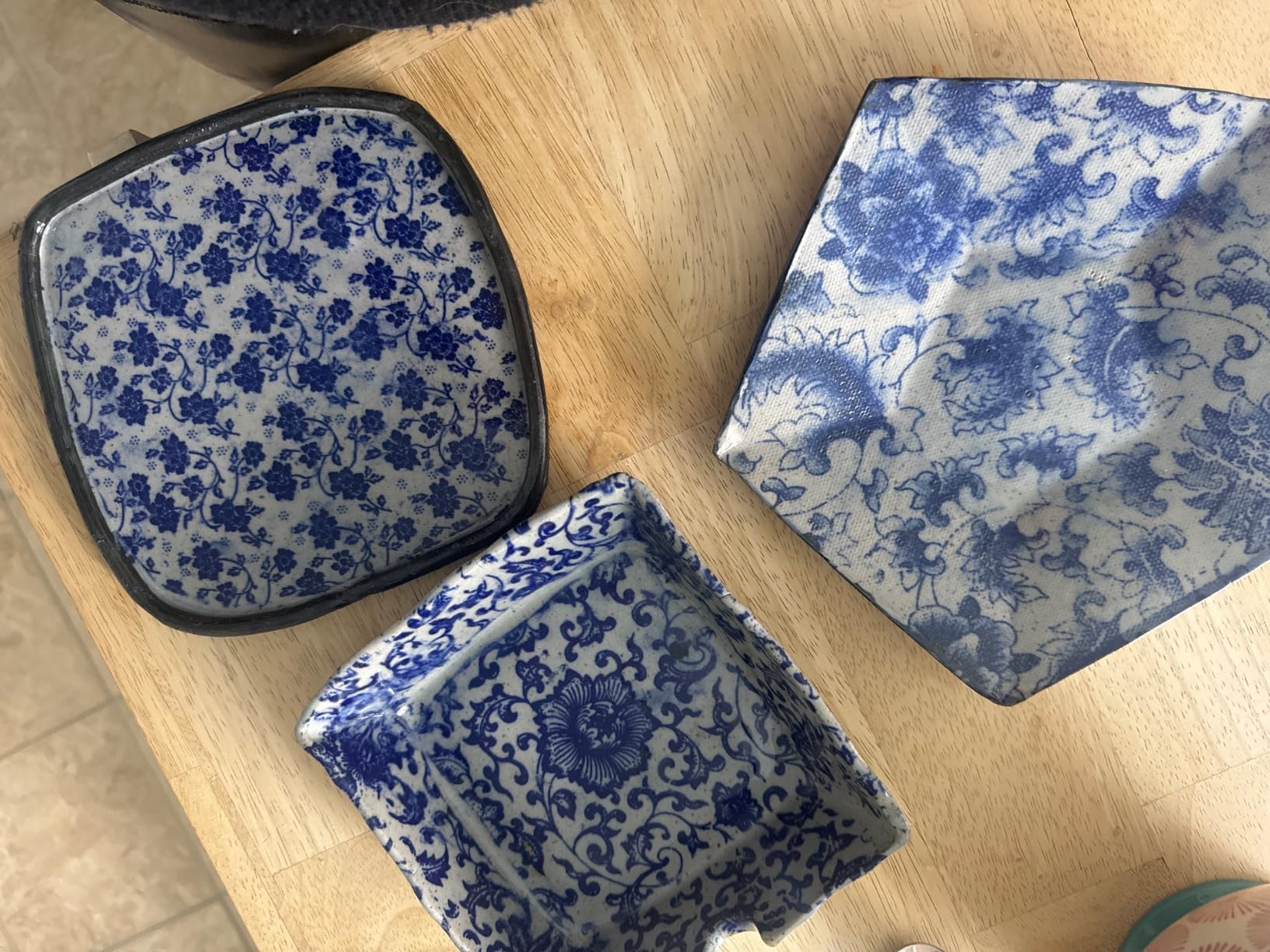 BENECREAT 8 Styles Ceramic Decals Blue and White Porcelain Ceramics Clay Transfer Paper, Pottery Underglaze Flower Paper for Pottery Enamel Decal, 15x21