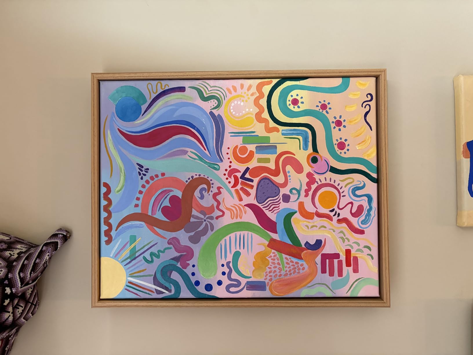 Real Solid Wood Canvas Floater Frame 11x14, Canvas Floating Frame for 0.6