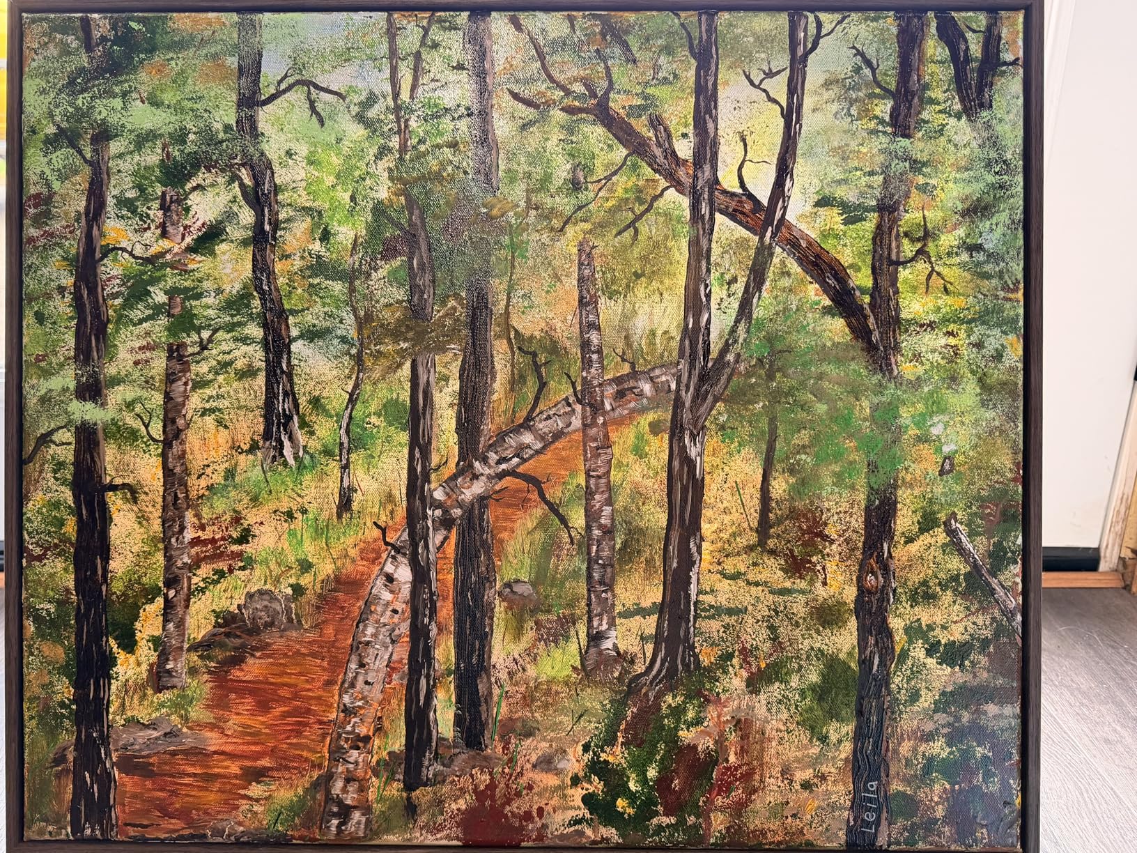Real Solid Wood Canvas Floater Frame 11x14, Canvas Floating Frame for 0.6