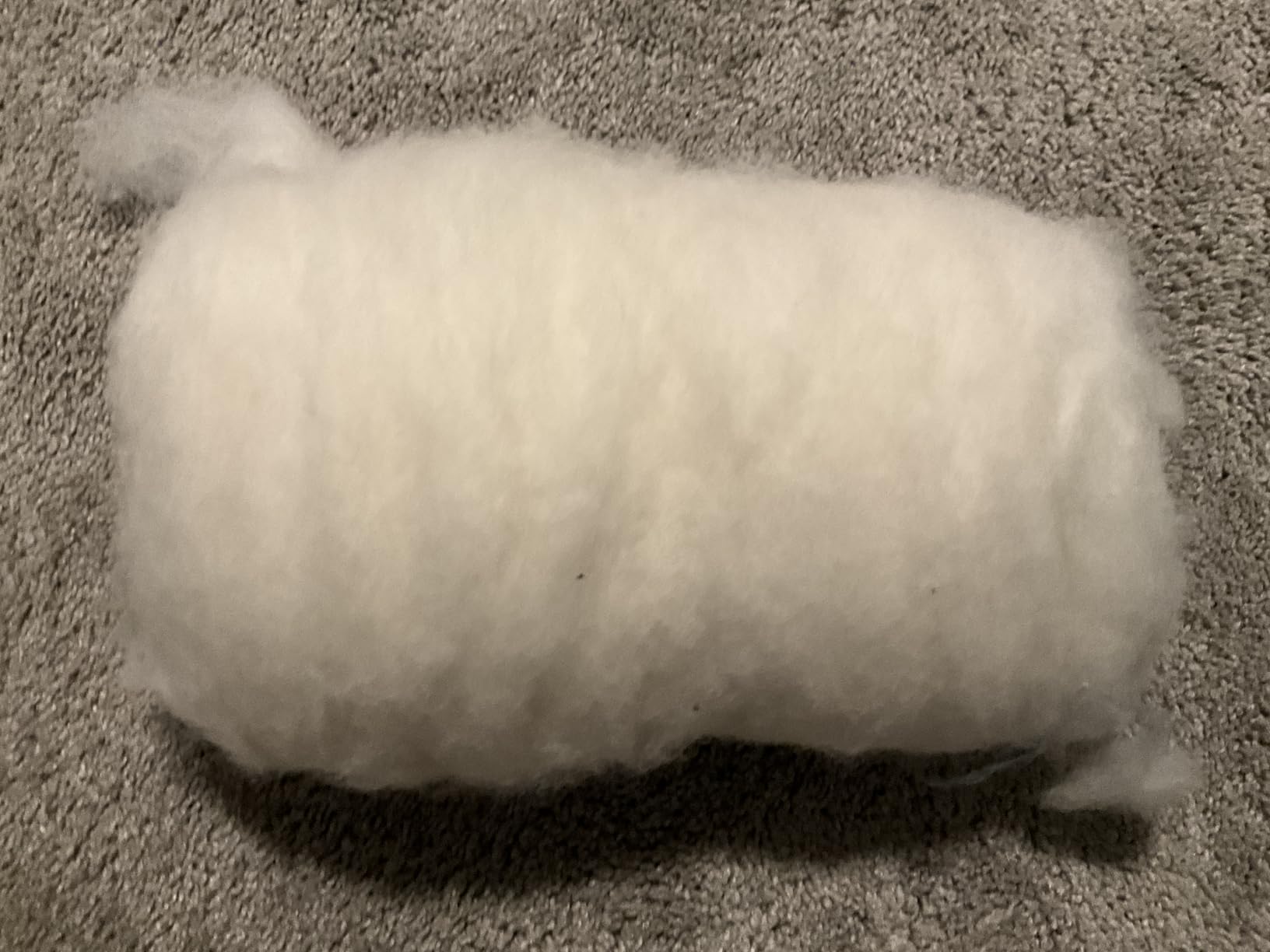 Woolbuddy Wool Felting Core Wool - Handmade Carded White for Needle & Wet Felting, Dryer Balls, Craft Pads & Chunky Yarn (8oz) customer photo 1