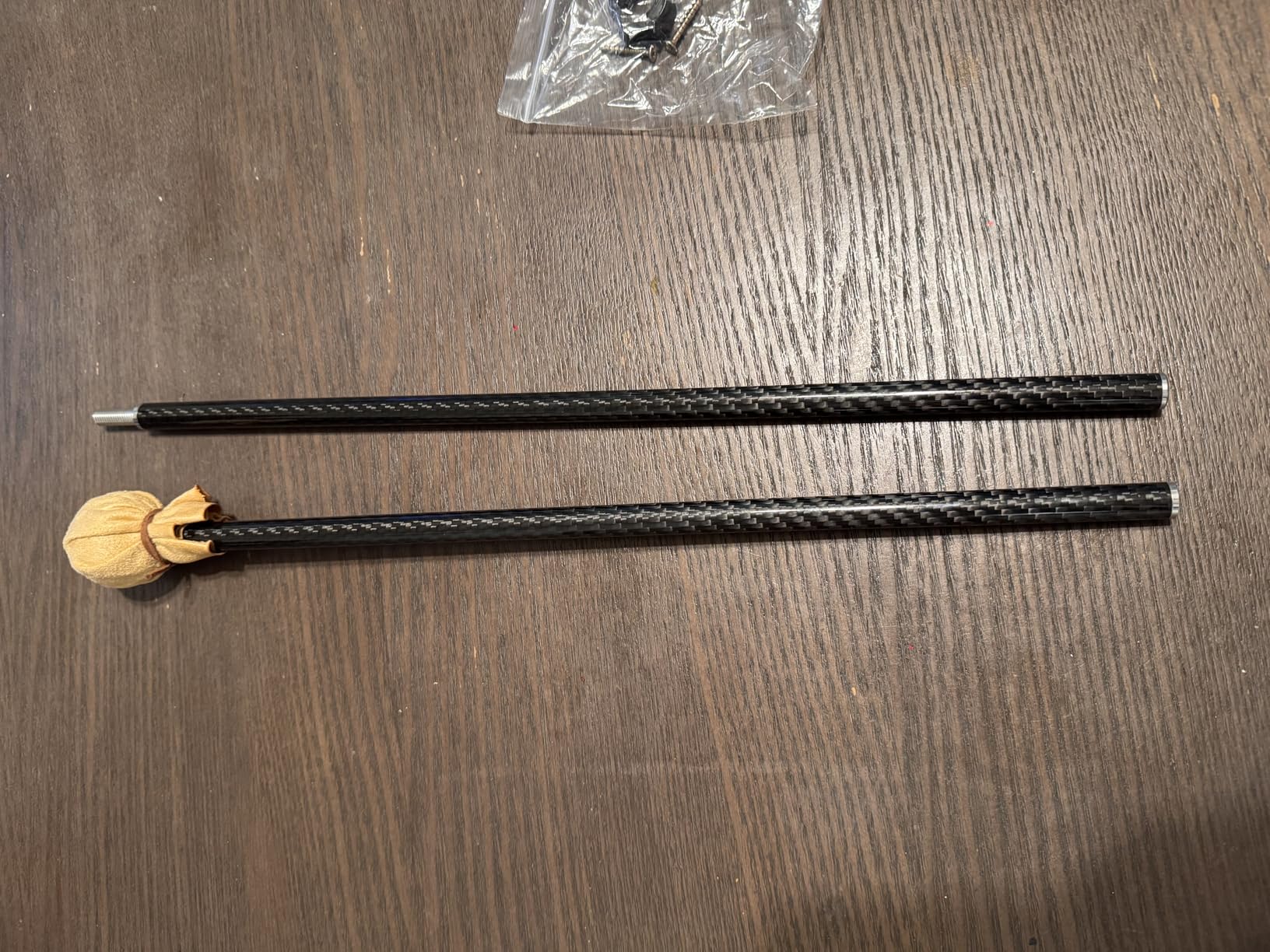 33'' Carbon Fiber Mahl Stick - 3x lighter than most aluminium mahl sticks. 7 year warranty included. (2 piece MEDIUM - 33in) customer photo 2