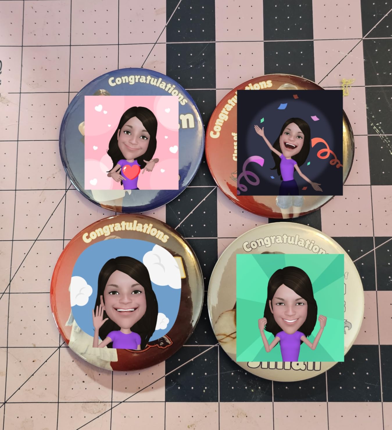 Button Maker Machine 75mm (3 in) Installation-Free, DIY Button Pin Maker Machine, Button Badge Press Machine with Free 100 Sets Button Maker Supplies & Pictures & Circle Cutter customer photo 1