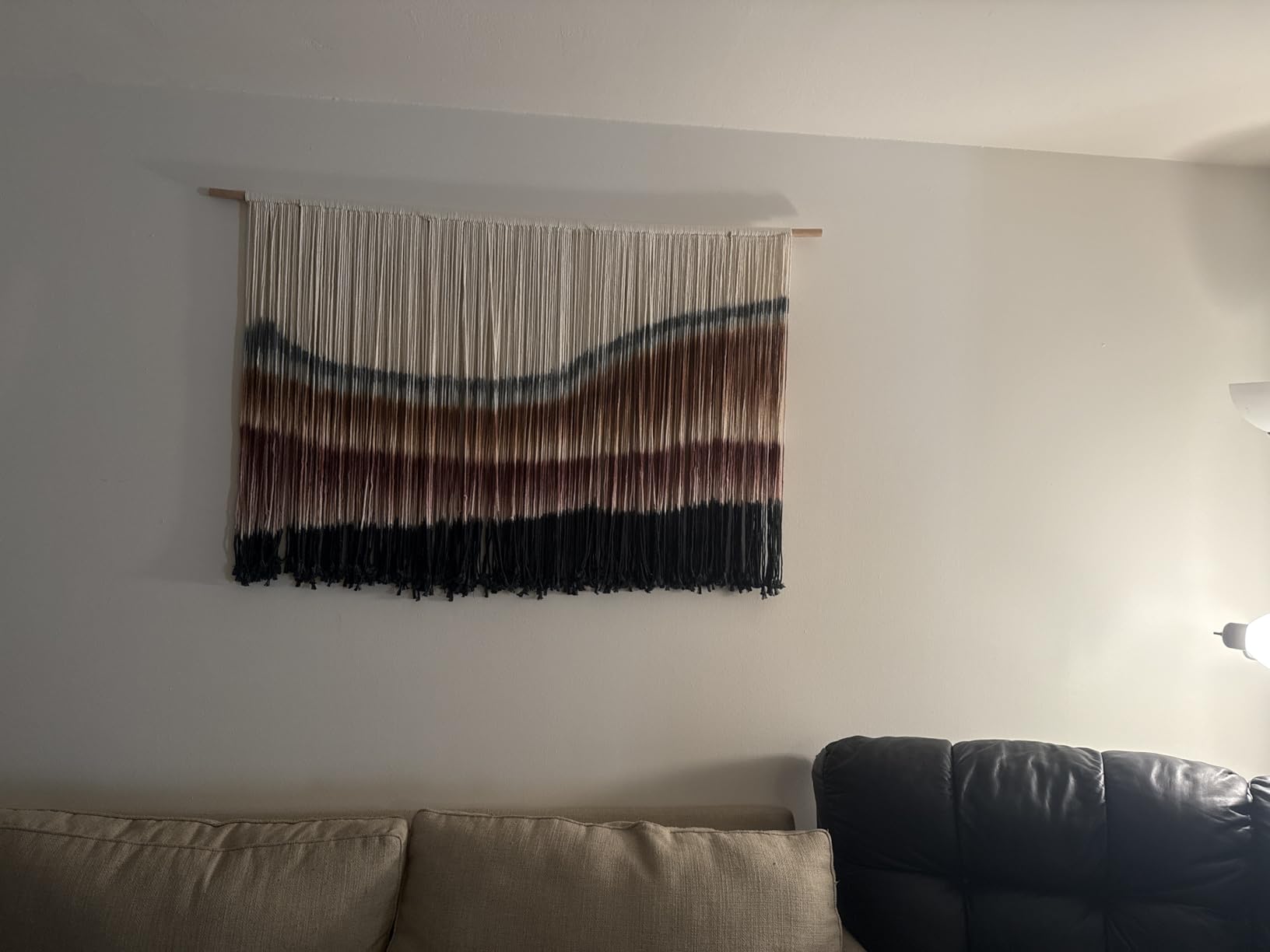 Flber Macrame Wall Hanging Macrame Wall Decor Large-Scale Tie-Dye Tapestry Living Home Room Wall Decor 57