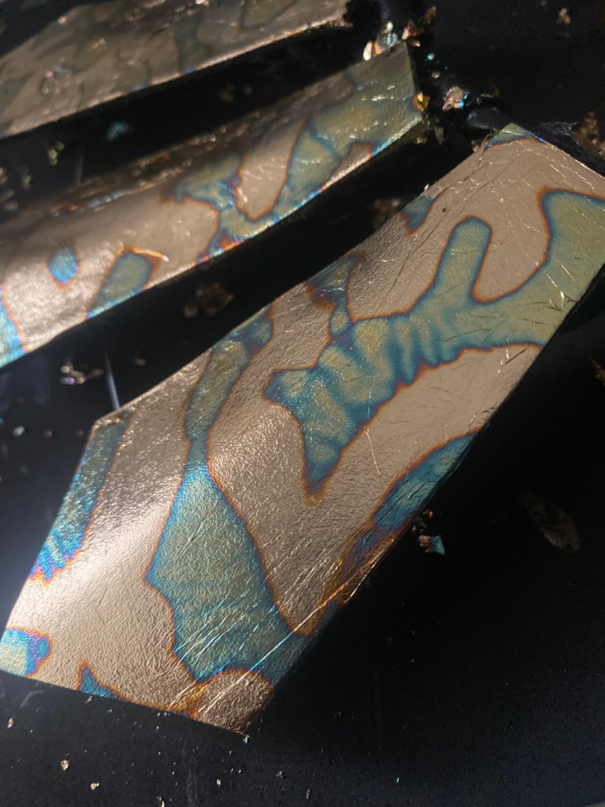 Variegated Gold Leaf Sheets - KINNO Multiple Types of Metal Leaf Papers with Patterns for Gilding Projects, Type 1 (25 Sheets Per Booklet) customer photo 1