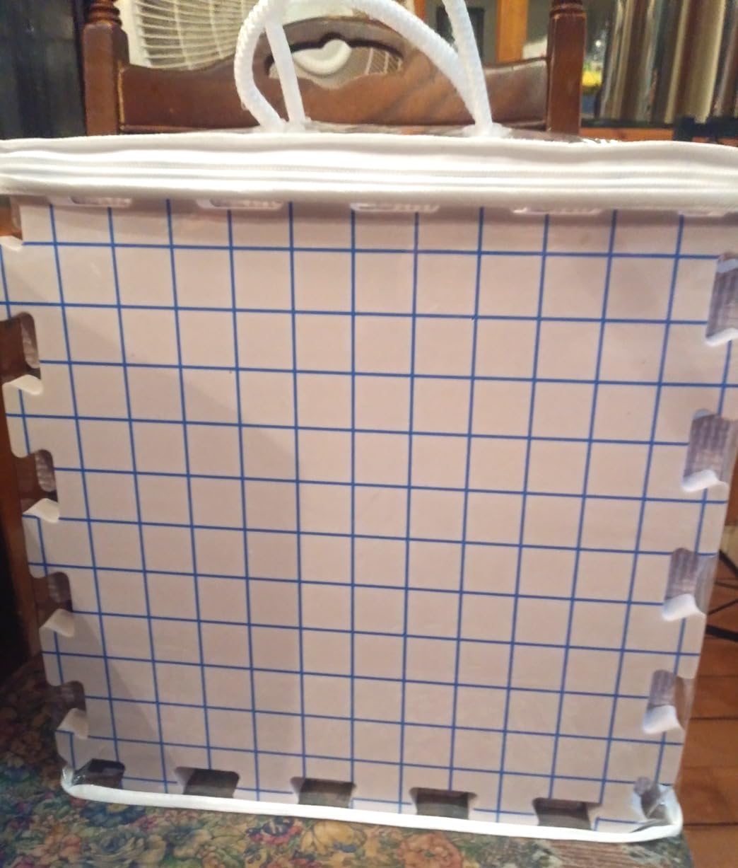 Yiitoll Blocking Mats for Knitting, Extra Thick Knitting Blocking Mat with Grid Lines, 9 Packs Crochet Blocking Board for Needlepoint or Crochet Includes 100 T-pins and Storage Bag customer photo 2