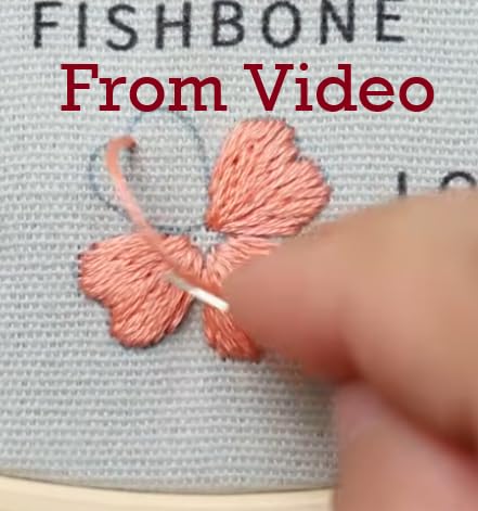ETSPIL Embroidery Kit for Beginners, Magnetic Needle Minder & 4K Video Tutorials, Pre-Printed Floral Patterns, Bound Guide, Relaxing Screen-Free Craft for Women at Home customer photo 2