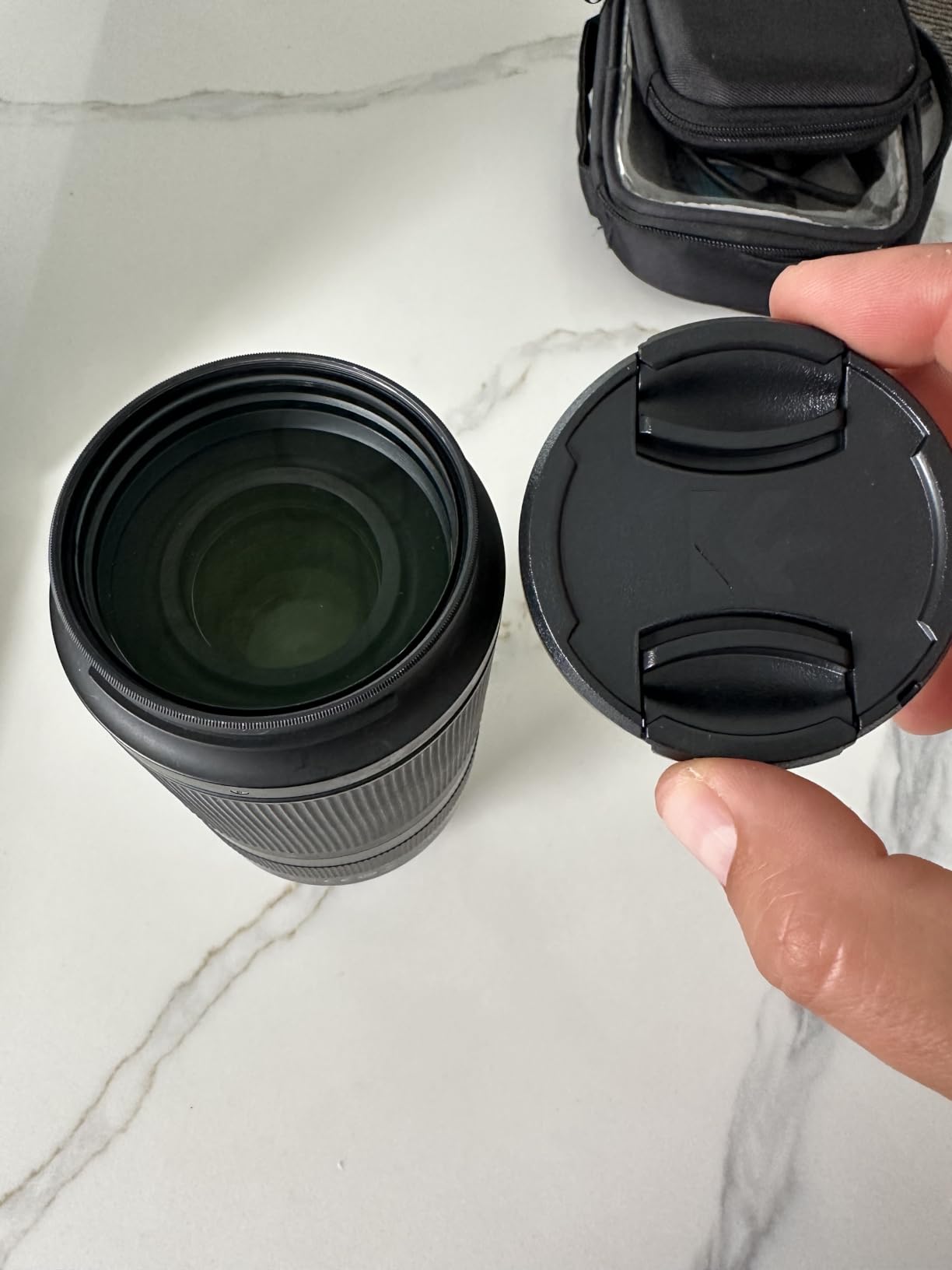 K&F Concept 67mm Lens Cap Cover, 4-in-1 Center Pinch Lens Cover + Anti-Loss Keeper Leash + Microfiber Cleaning Cloth Kits Compatible with Nikon, Canon, Sony, Fujifilm Camera Lenses customer photo 2