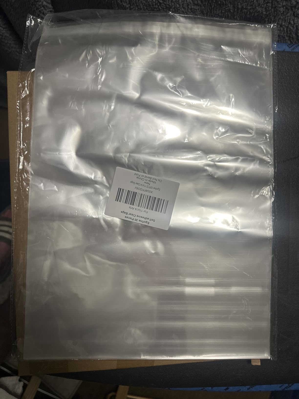 Egofine Self Sealing Cellophane Bags 100 PCS Clear Resealable Sleeves Bags for 8.5x11 Photo Mats (Bag Size: 8.67x11.02 inches for 8.5x11 Mats) customer photo 2