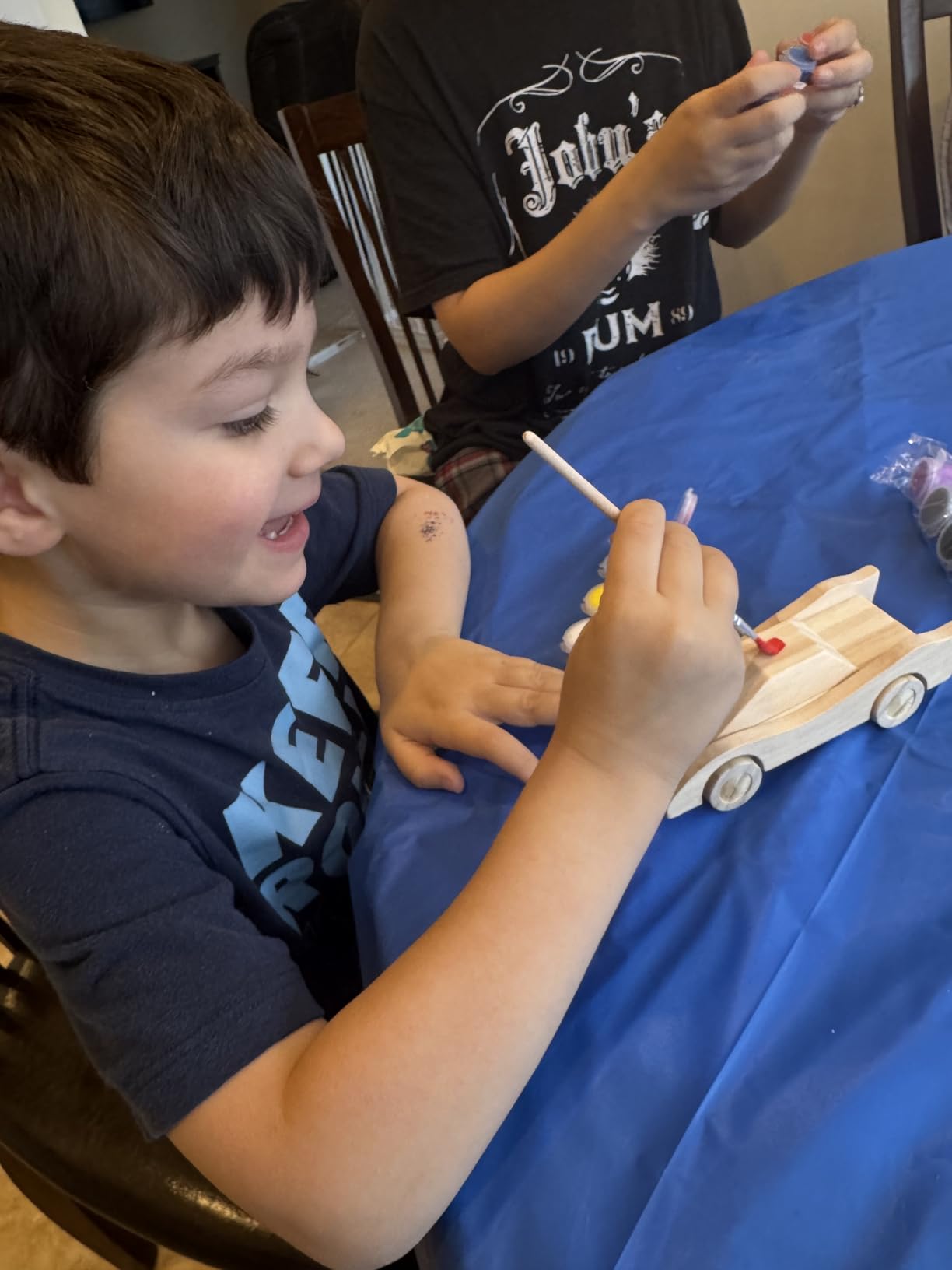 Klever Kits 4 DIY Wooden Race Cars-Build & Paint Your Own Wood Craft Kit, 4 Race Cars Toy, Easy to Assemble Arts Crafts Kit, Birthday Party Presents for Kids Boys and Girls customer photo 2
