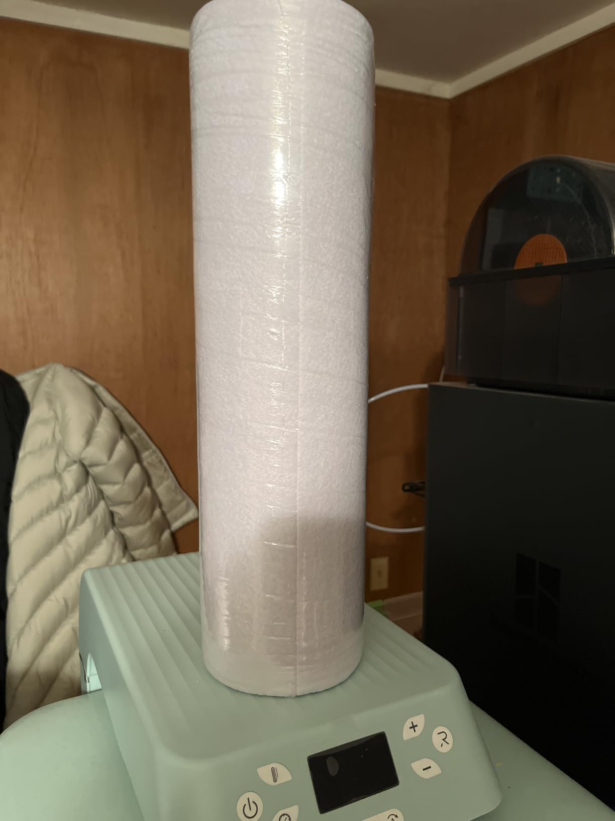 PLANTIONAL Iron-On Fusible Fleece Interfacing: 16.5 Inches x 10 Yards Medium Weight Single-Sided Loft Iron On Fusible Fleece White for Sewing Crafting and Home Decor customer photo 2