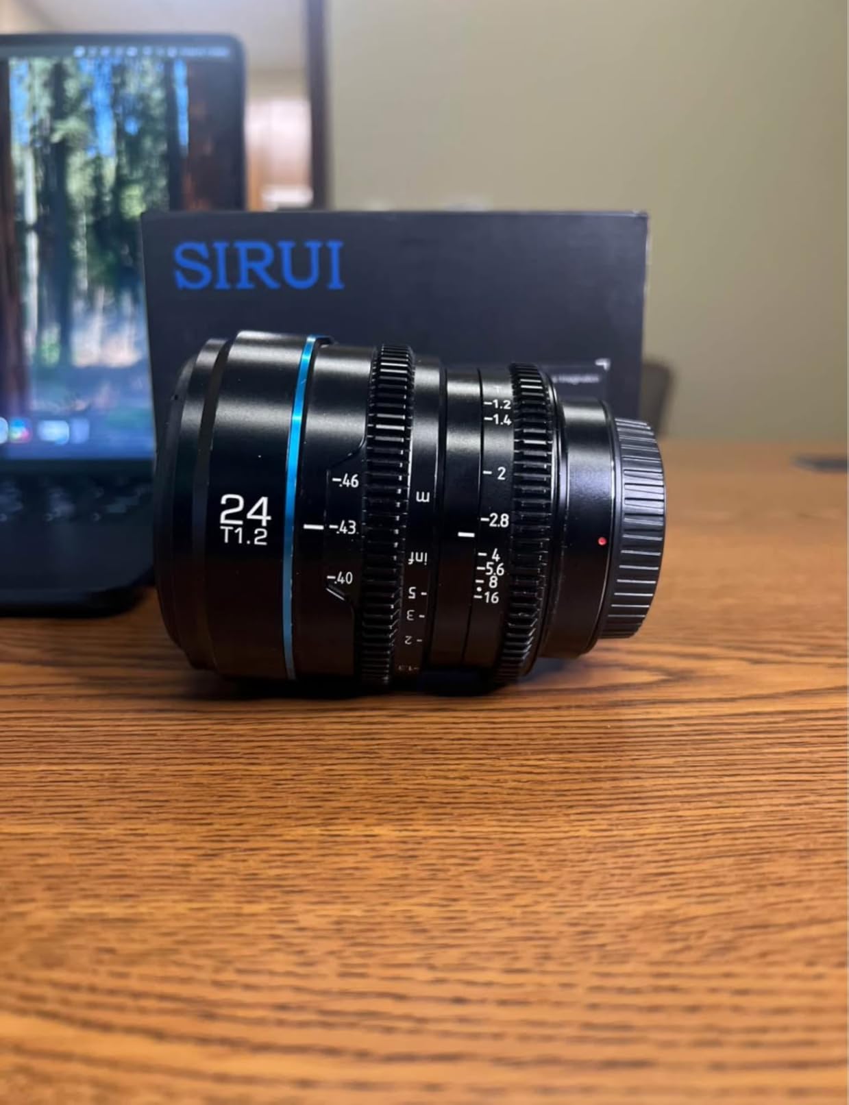 SIRUI Night Walker 24mm S35 Manual Focus Cine Lens, T1.2 Large Aperture Lens for E Mount Cameras, FX30, ZVE-10, A6500, A6600 (MS24E-B, Black) customer photo 1