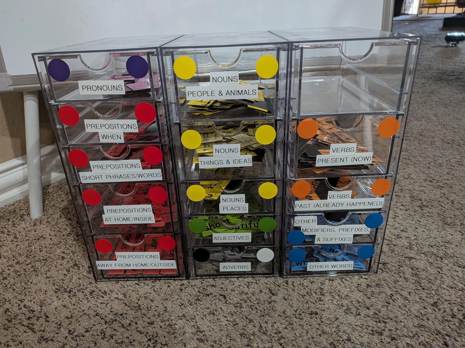 VZKAH Acrylic Organizer with Drawers | 20 Drawers 4 Sets | Desk Organizer and Storage, Clear Makeup Organization, For Office/Art Supply/Craft Storage and Organization customer photo 2