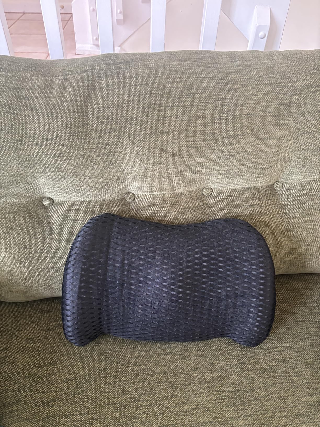 Lumbar Support Pillow for Office Chair, Car Lumbar Pillow Lower Back Pain Relief, Memory Foam Back Cushion with 4D Mesh Cover and Adjustable Straps, Ergonomic Chair Back Pillow for Car, Bed, Gaming customer photo 1