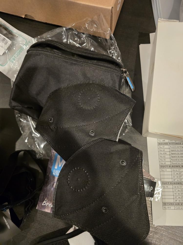 RZ Mask RZM3 - Patented Dust Mask w/ 99.8% Carbon Filtration, Anti Fogging, 360 Seal with 3 Straps, 50% Better Breathability customer photo 2