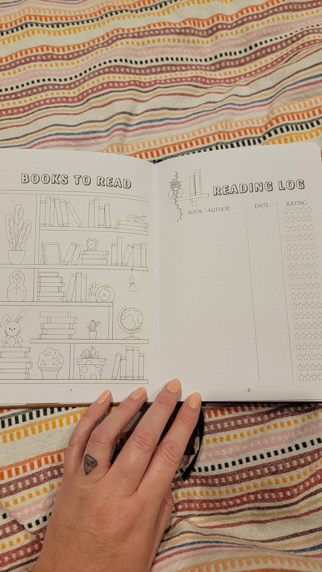 Premade Dotted Journal Notebook with Bullet Templates, Pre-made Dot Grid Journaling with Undated Weekly & Monthly Planner, Various Trackers, Lasts 1 Year, A5 customer photo 1