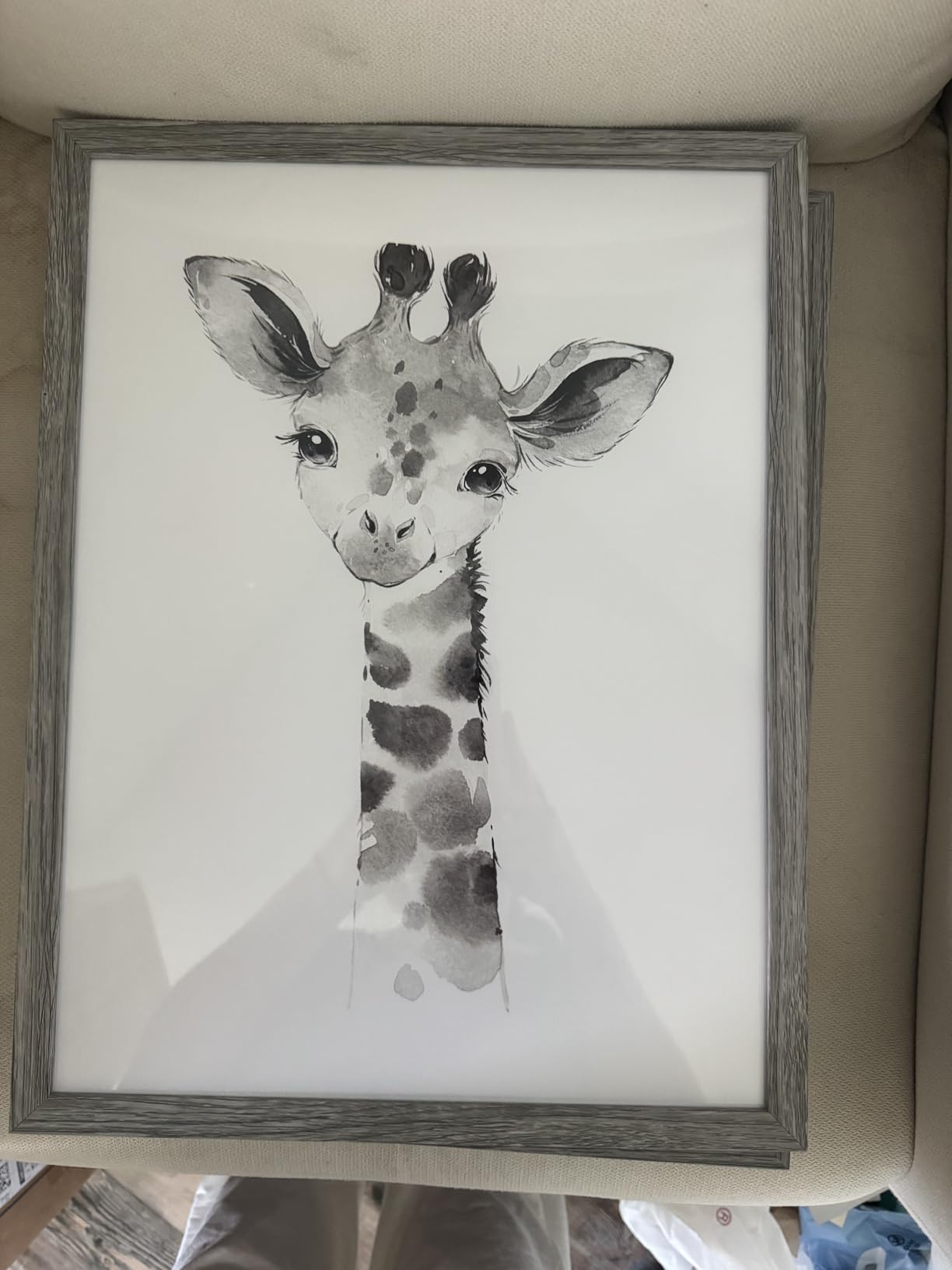 Safari Nursery Wall Art Decor Baby Animal Canvas Wall Art Woodland Nursery Wall Decor Kids Jungle Animal Pictures Safari Giraffe Elephant Tiger Prints for Room Bedroom Set of 4 12x16 Inch Unframed customer photo 1