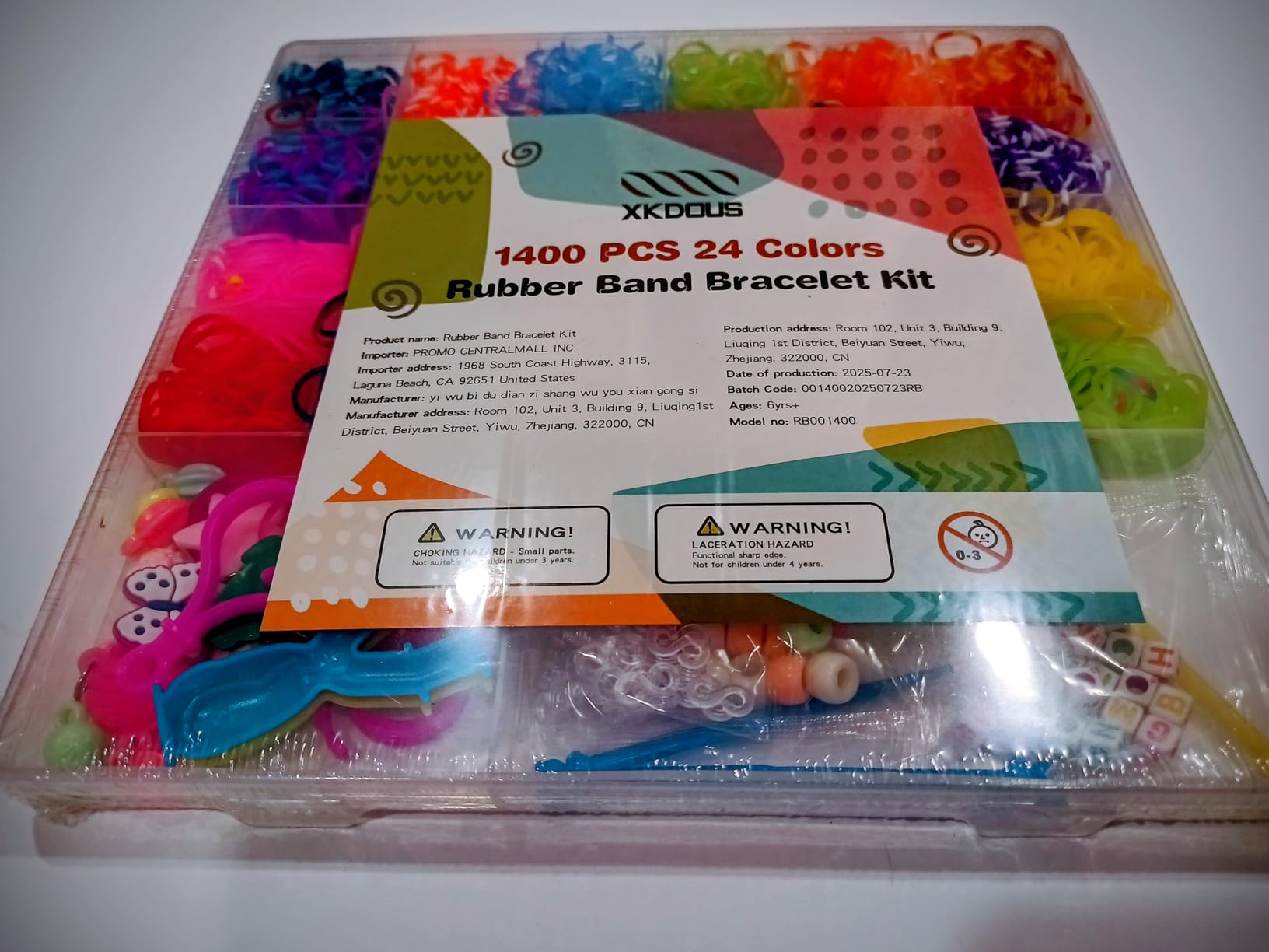 XKDOUS 24 Colors Rubber Band Bracelet Kit, Bracelet Making Kit for Art and Craft, Rubberband Bracelets kit for Kids Ages 6+ customer photo 2