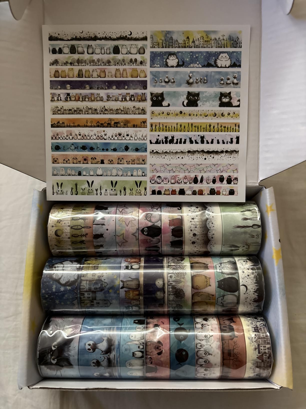 Kawaii Washi Tape Set - 24 Rolls Cute Animals Aesthetic Decorative Washi Tape for Scrapbooking Supplies, Bullet Journal Supplies, Junk Journal, Kids Art Craft Tape customer photo 1