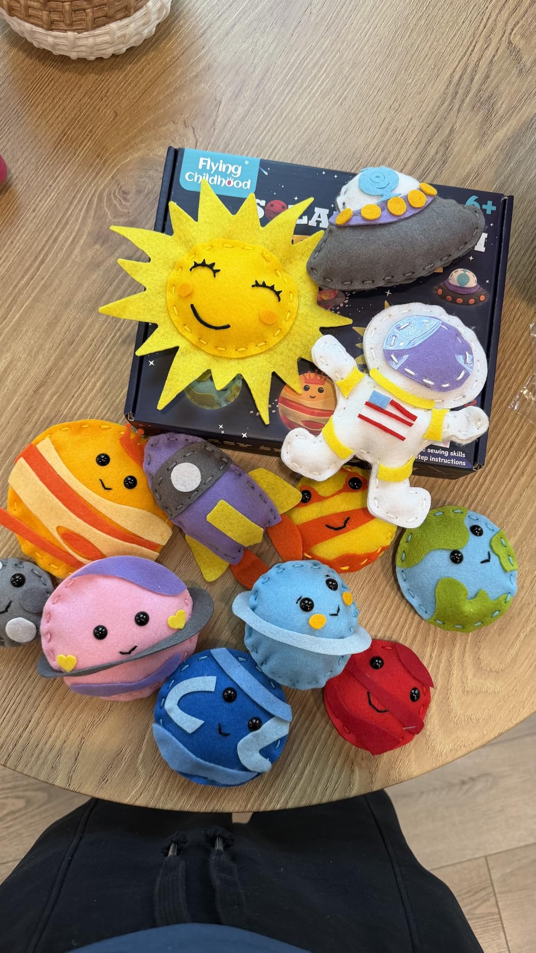 Flying Childhood Solar System Sewing Kit for Kids - Beginner Felt Craft Kits - Montessori Toys Gifts for Girls Boys 6 7 8 9 Toddler DIY Projects Classroom Must Haves customer photo 1