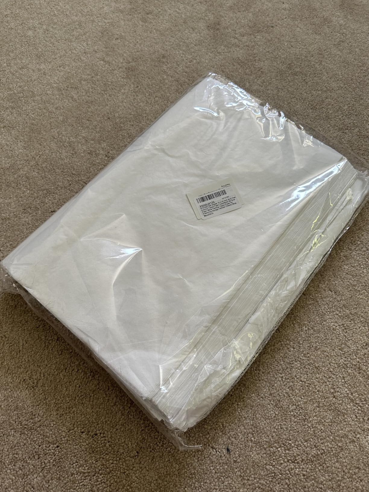 RYKOMO 100 Sheets 15 x 20 Inch Acid Free Tissue Paper for Storage, Unbuffered No Acid Papers White Tissue Paper Large Wrapping Papers Bulk for Preserving Clothing Festival Mother's Day Gift Wrap customer photo 1