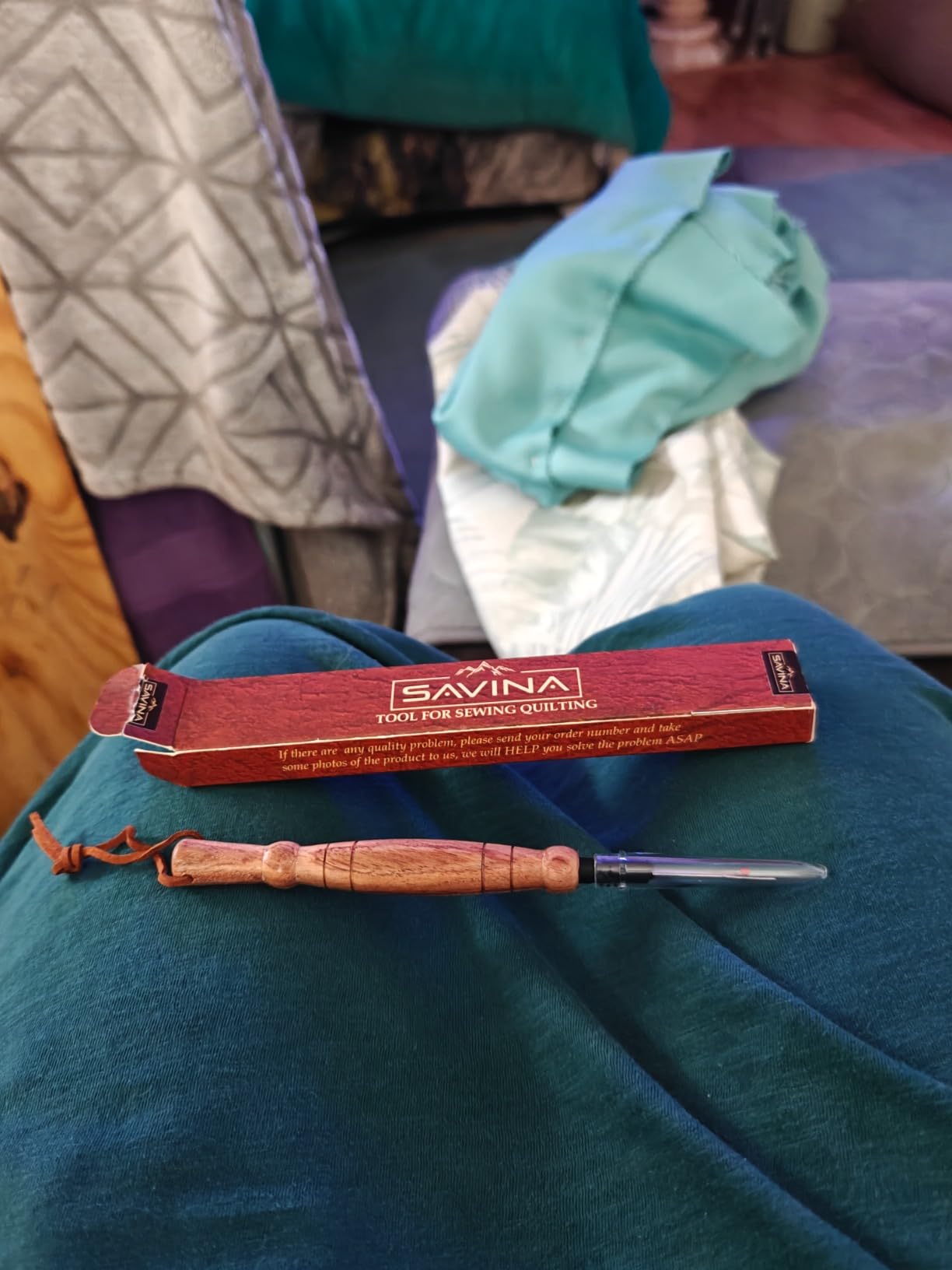 Savina Seam Rippers for Sewing, Remove Stitches and Seams with Precision, Thread Ripping Tool, Hard Wood Professional Multipurpose Durable for Sewing/Quilting (1Pcs) customer photo 2
