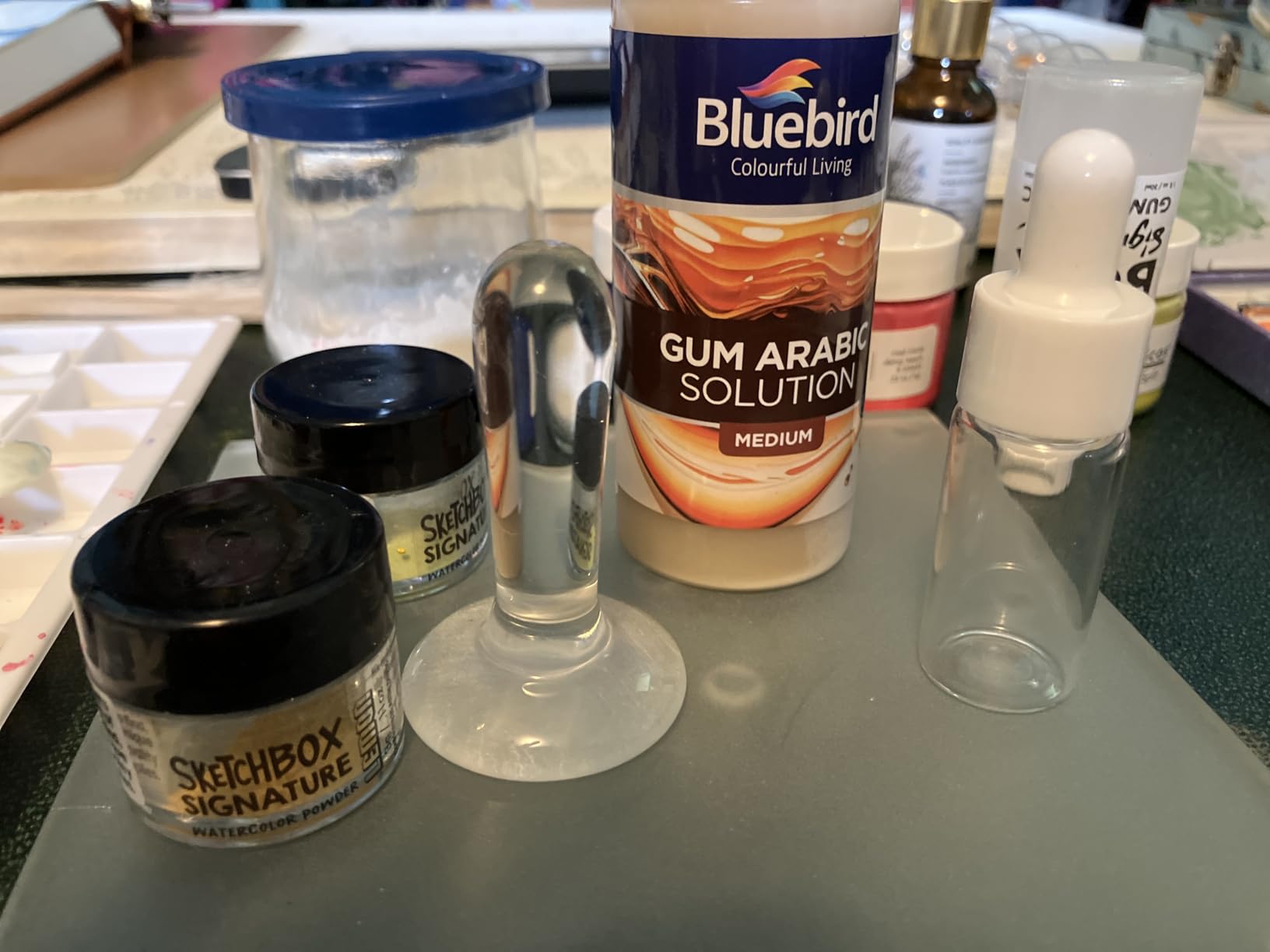 BLUEBIRD Gum Arabic 3.4 Fl Oz / 100ML - Watercolor Medium for Art customer photo 2
