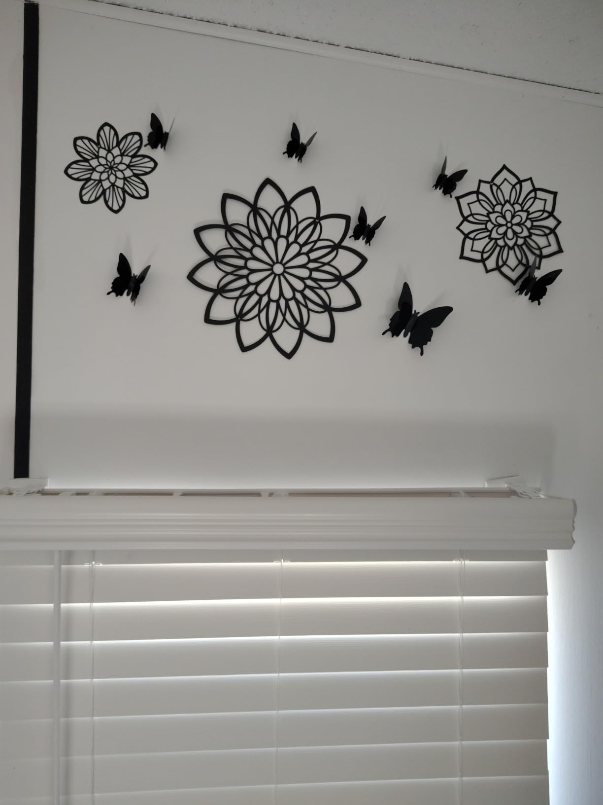 Zzbakress 3 Pieces Metal Flowers Wall Decor customer photo 1