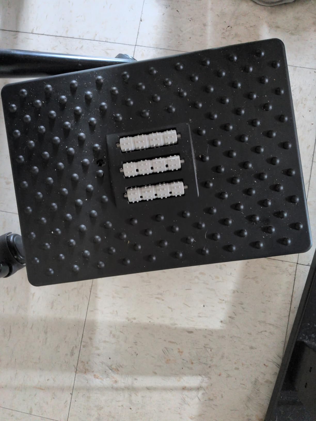 CasaZenith Foot Rest for Under Desk at Work - Ergonomic Foot Stools for Under Office Desk - Rocking Footrest with Roller Massager - Leg Rest for Chair, Computer Gaming customer photo 2