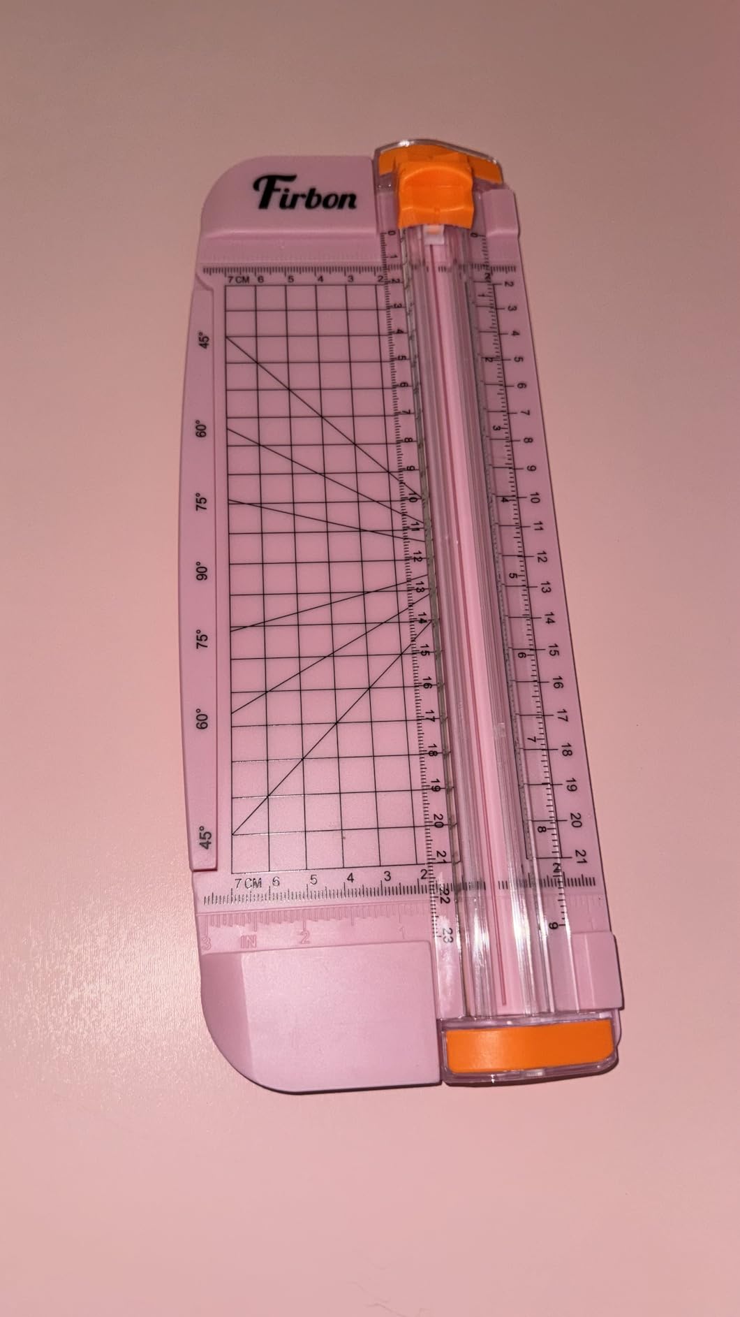 Firbon Morandi A5 Paper Cutter, Straight Small Paper Trimmer with Side Ruler for Scrapbooking Craft, Paper, Coupon, Label, Cardstock customer photo 2
