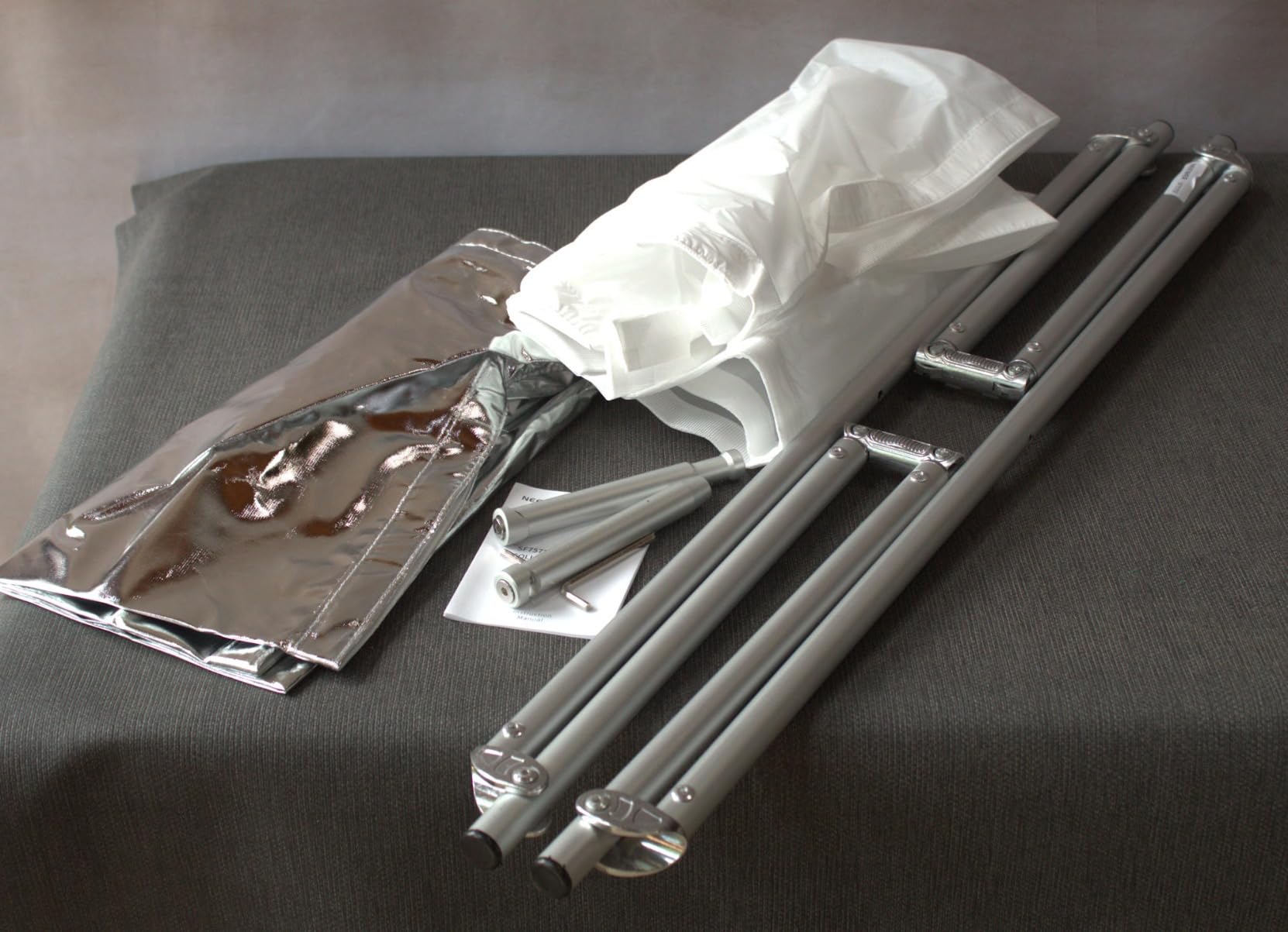 NEEWER Light Diffusion Panel Scrim Kit with Silver/White Reflector Film 30