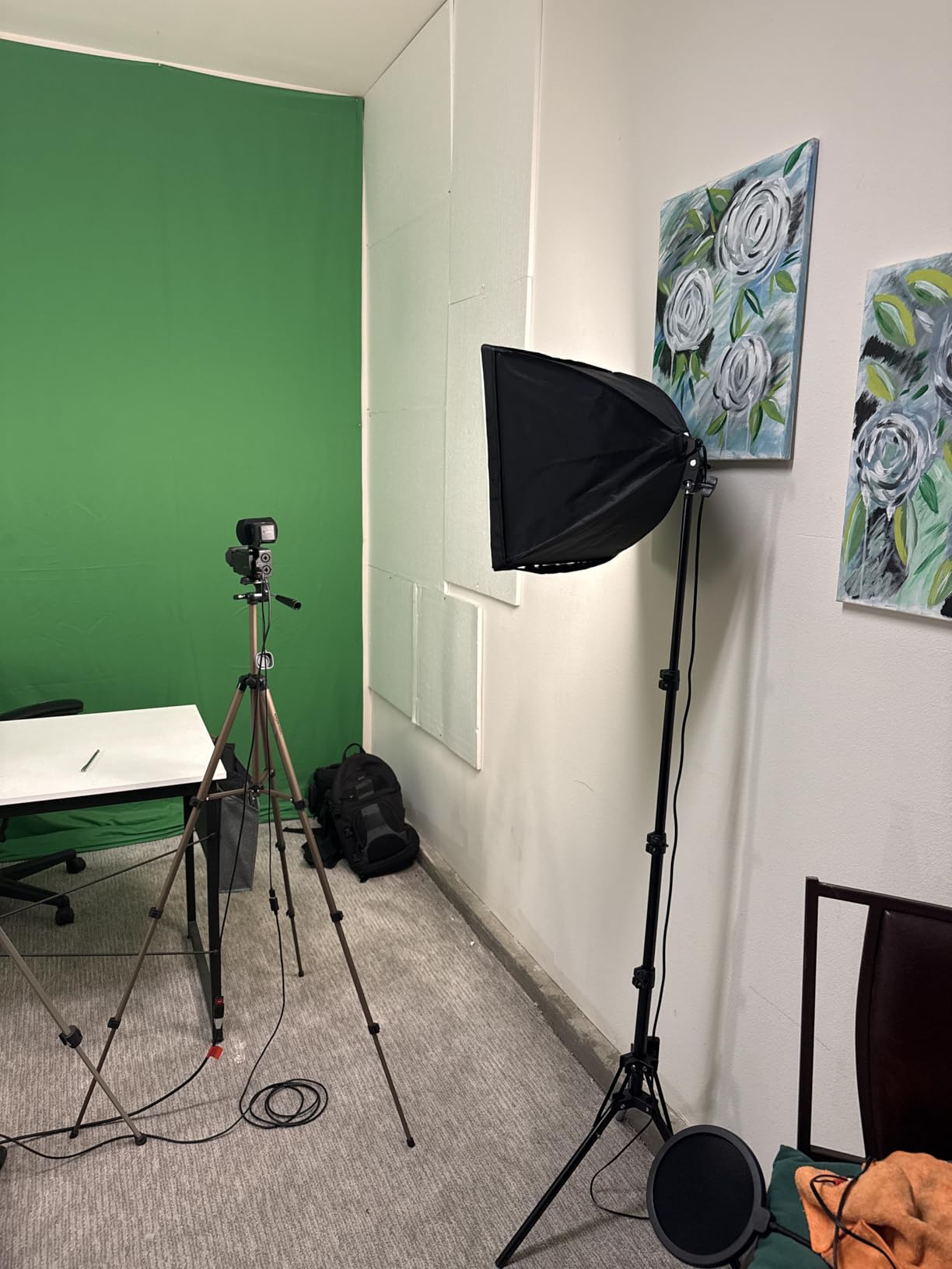 2Pack Professional Softbox Lighting Kit, 16'' x 16'' Studio Lights with 85W 2700-6500K E27 LED Bulbs, Continuous Lighting for Photography/Video Recording/Live Streaming customer photo 2