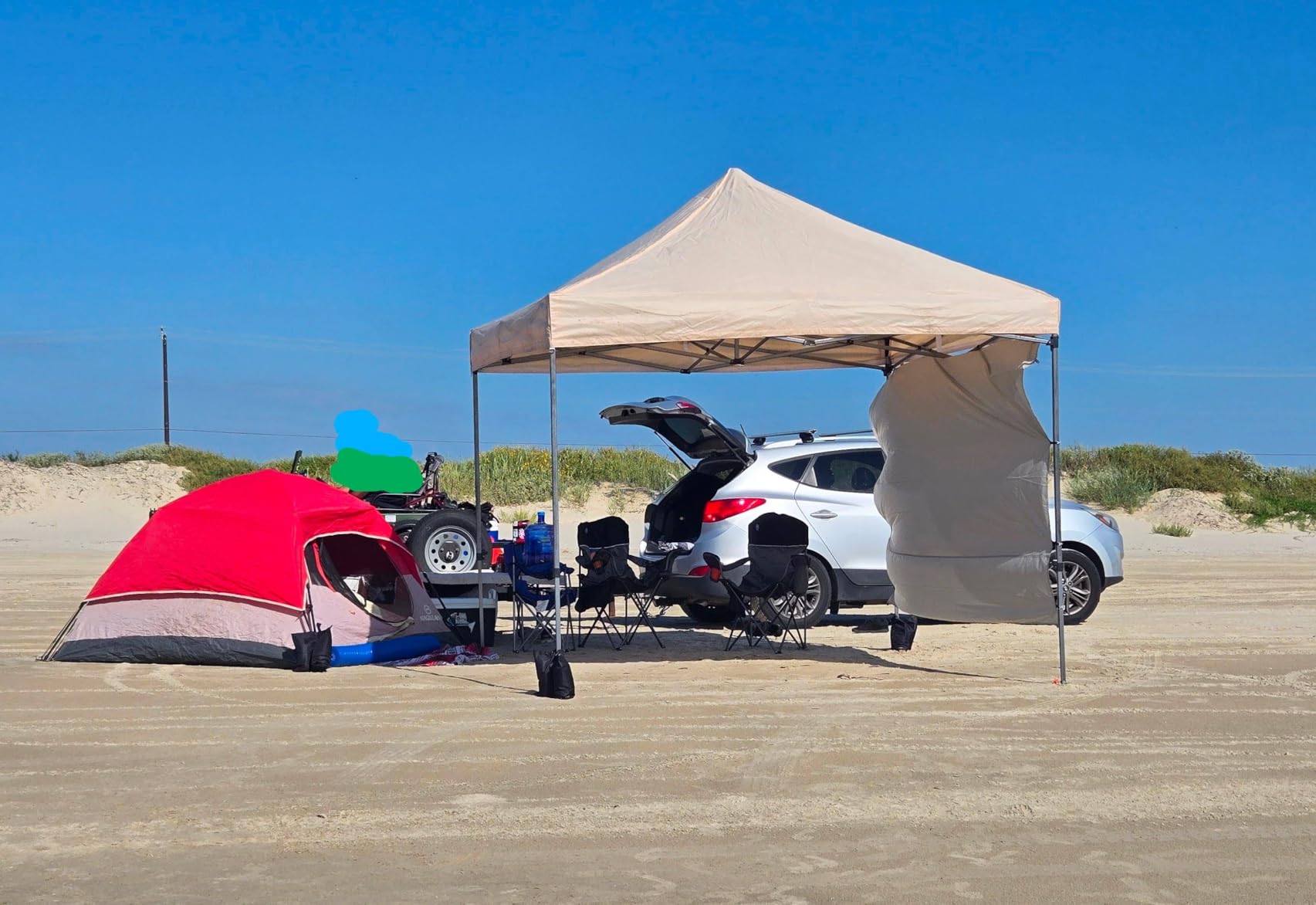 Yaheetech Heavy Duty Pop Up Canopy Tent, 10x15 Commercial Instant Shelter Tent, Outdoor Adjustable Canopy with Wheeled Bag, 4 Sandbags & 8 Stakes, Black customer photo 2