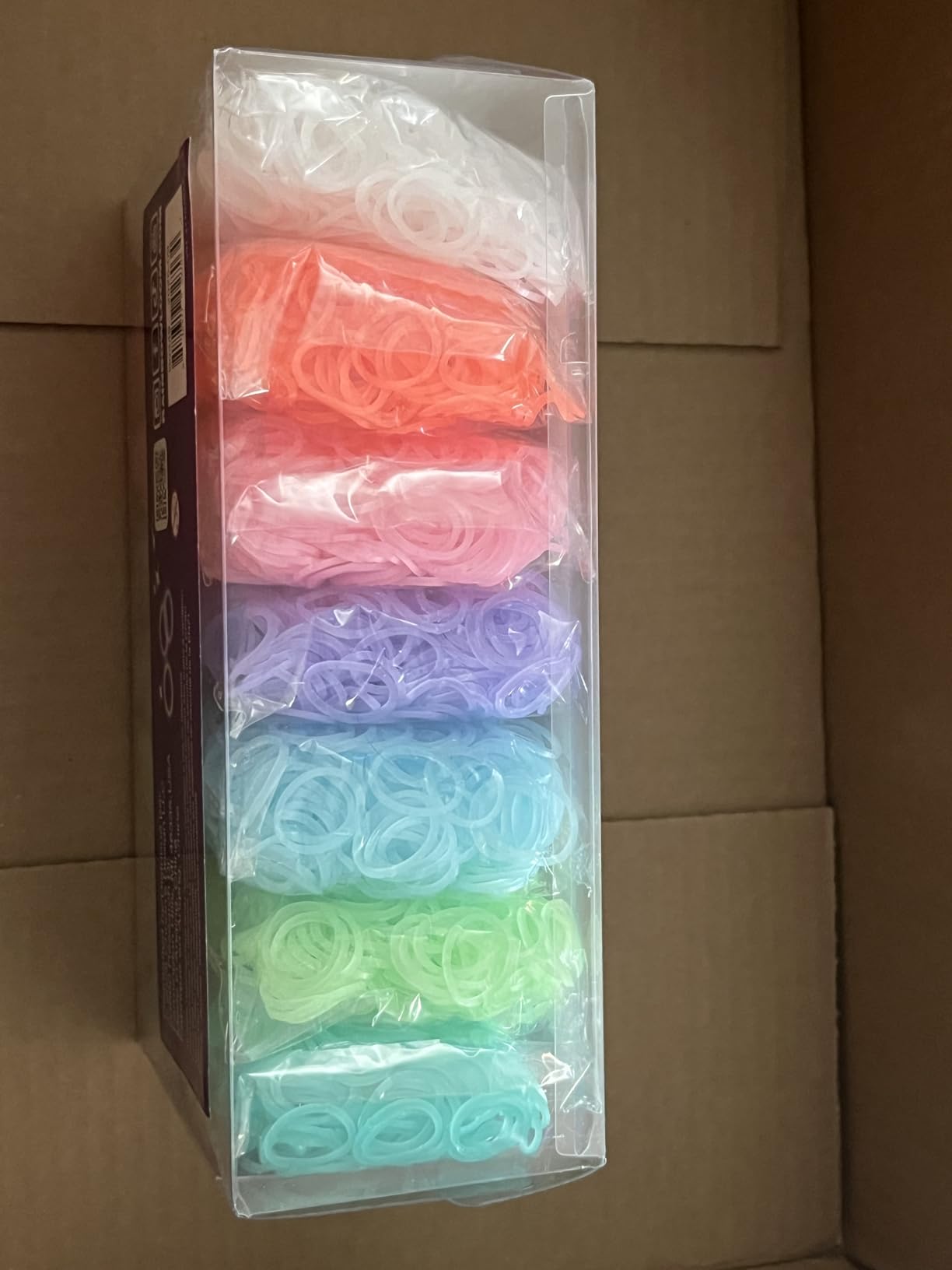 Rainbow Loom: Treasure Box - Glow-in-The-Dark Edition - DIY Bands Jewelry Kit, 7000 Glow Rubber Bands, 2 Happy Looms, Crafting Activity, Kids Ages 7+ customer photo 2