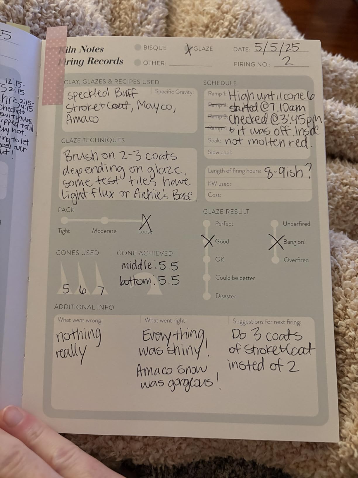 The Essential Pottery Notebook: The Secret to Successful Kiln Firings customer photo 2