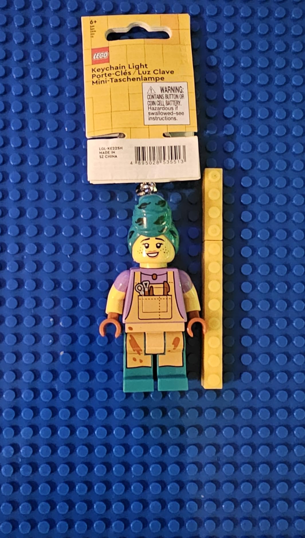 LEGO Minifigures - Large 3 Inch Tall Figure Keychain Light - Pottery Girl (KE225H), Gift for Potters, Gardeners, Artists, and sculptors customer photo 1