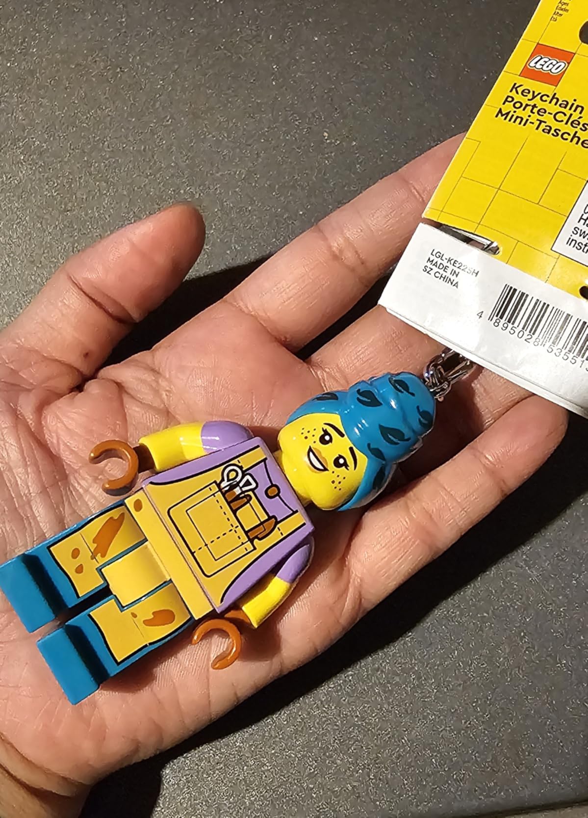 LEGO Minifigures - Large 3 Inch Tall Figure Keychain Light - Pottery Girl (KE225H), Gift for Potters, Gardeners, Artists, and sculptors customer photo 2