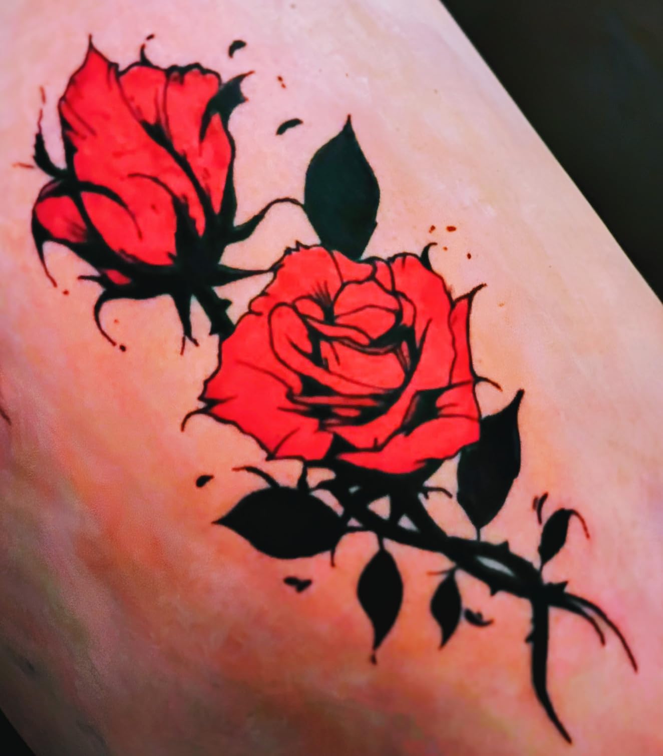 STIGMA Wireless Tattoo Gun Kit Complete with Pro Short Pen, 2 Batteries, 20 Tattoo Cartridge Needles, Color Set, Full Tattoo Accessories STP35TI4002-9 customer photo 1